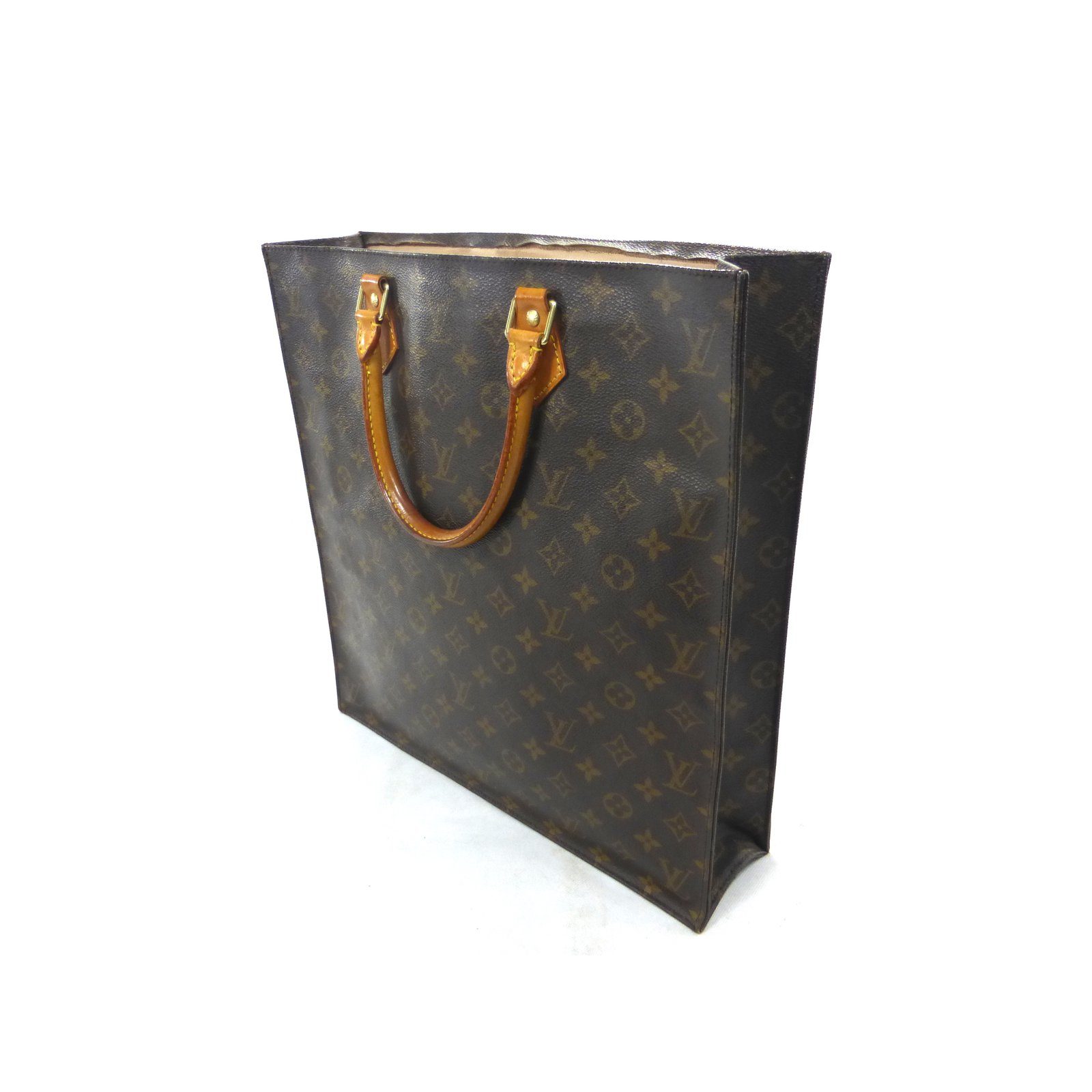 Louis Vuitton Sac plat monogram Brown Leather ref.88167 - Joli Closet