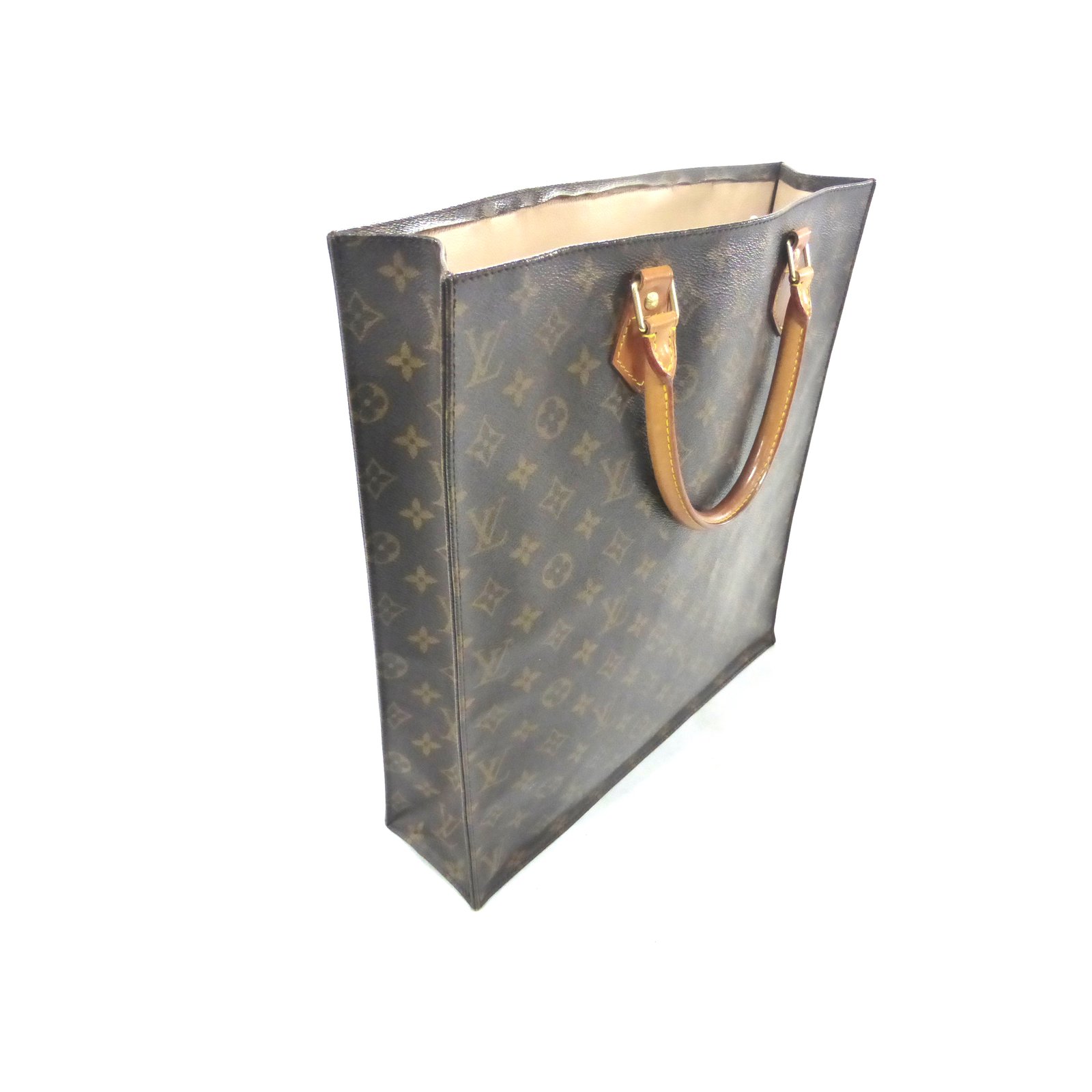 Louis Vuitton Sac plat monogram Brown Leather ref.88167 - Joli Closet