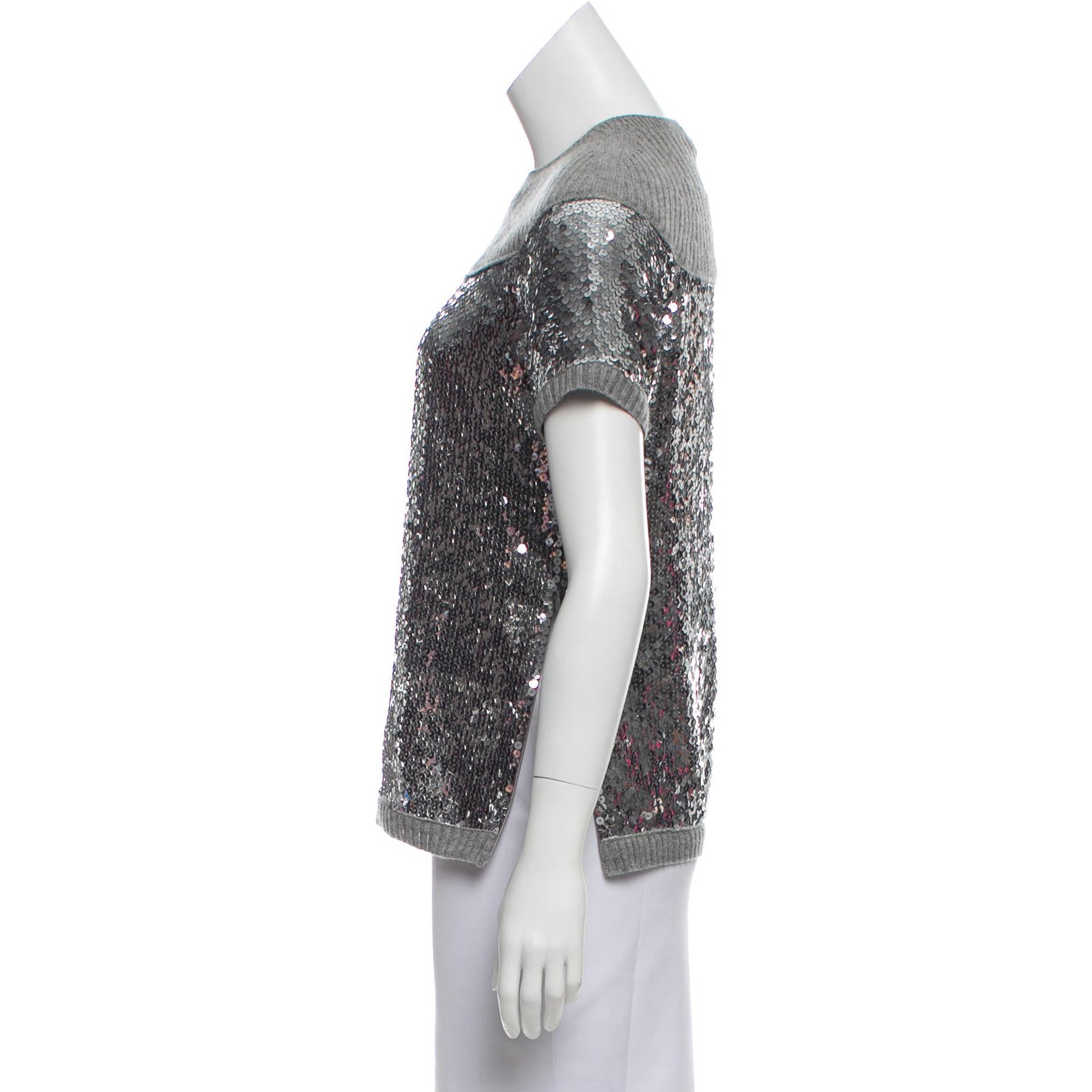 Chanel Knitwear Grey Cashmere ref.88719 - Joli Closet