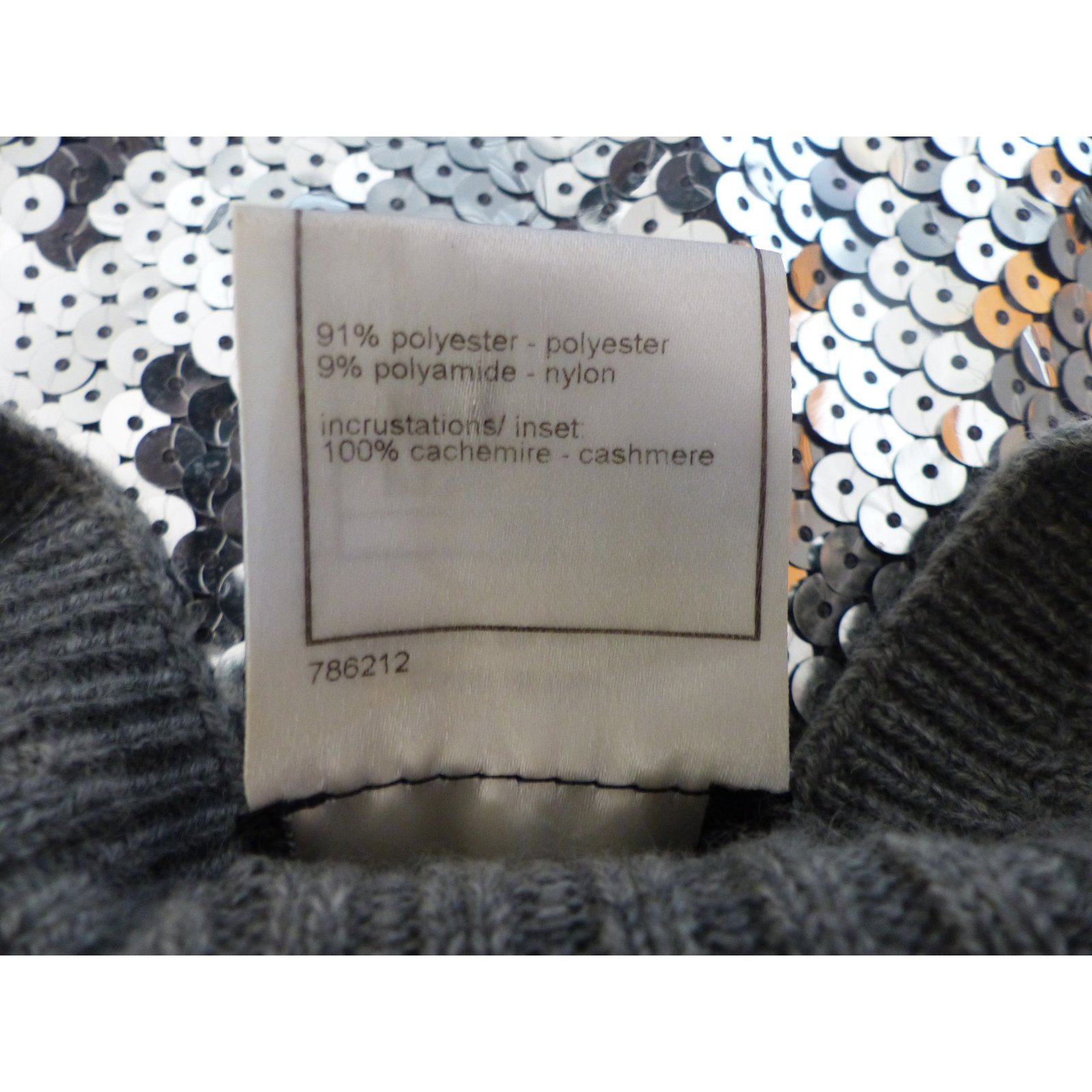 Chanel Knitwear Grey Cashmere ref.88719 - Joli Closet