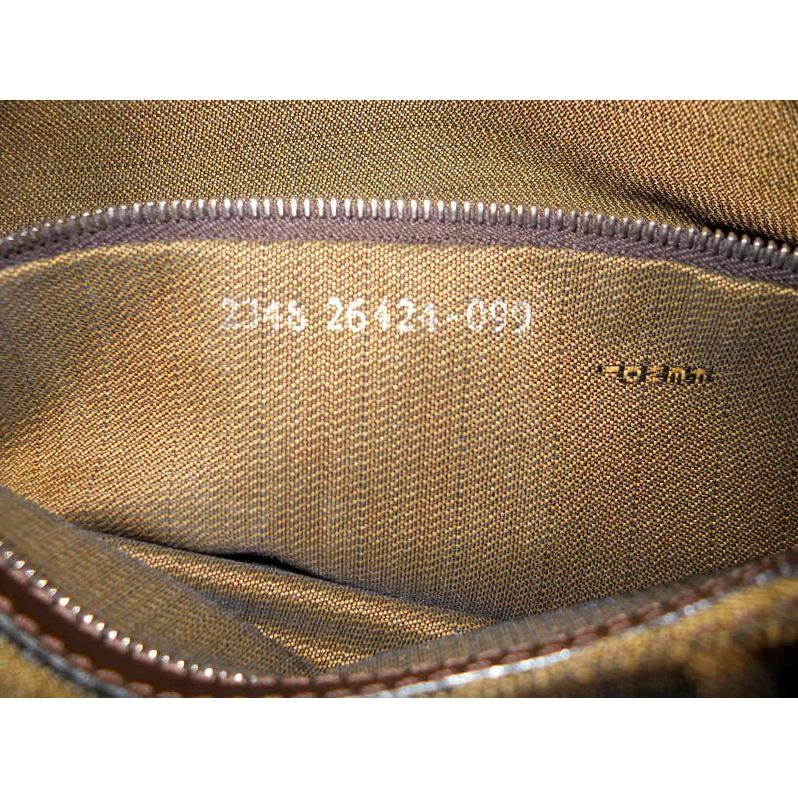 Cloth 48h bag Fendi Brown in Cloth - 26467447