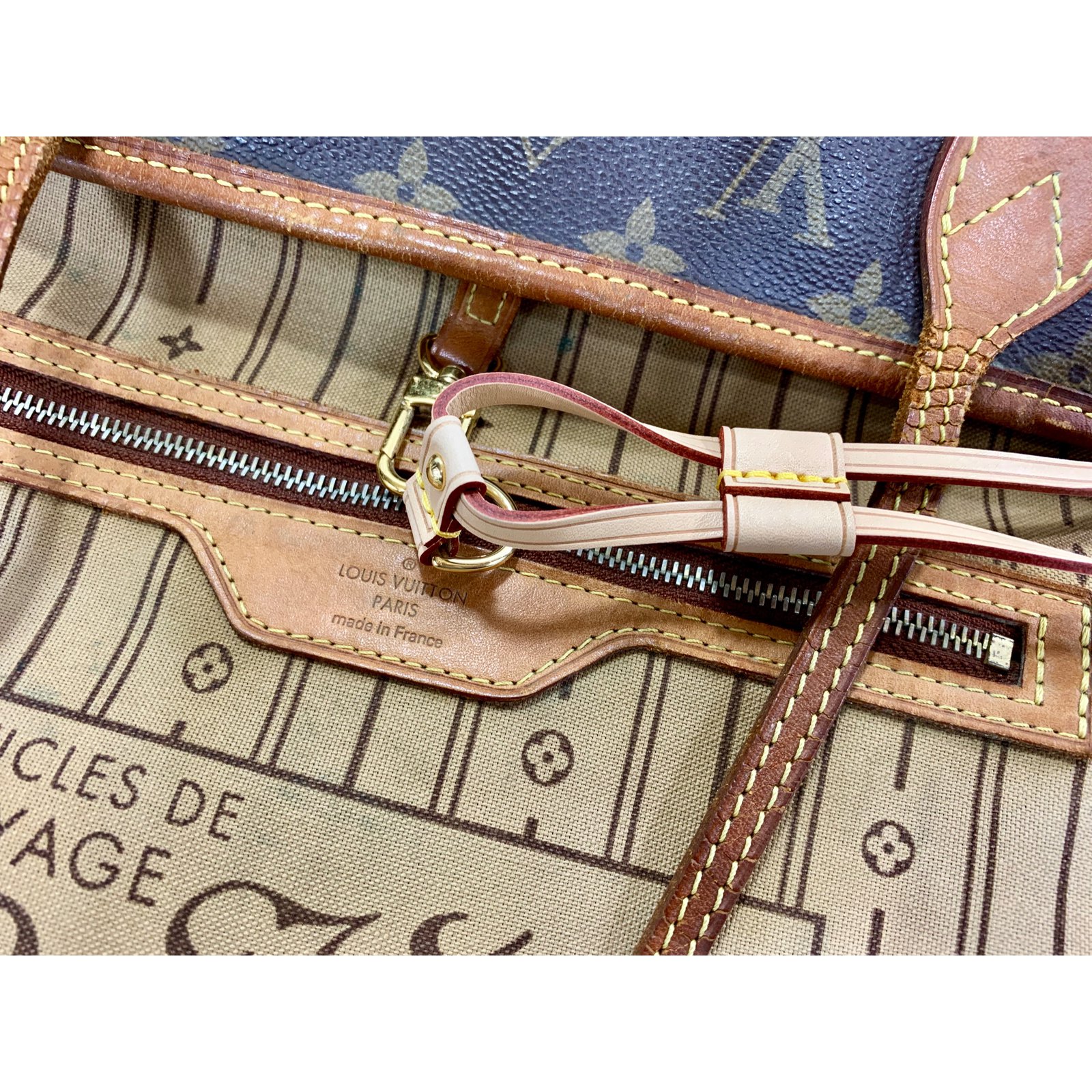 Louis Vuitton keyring Brown Leather ref.754951 - Joli Closet