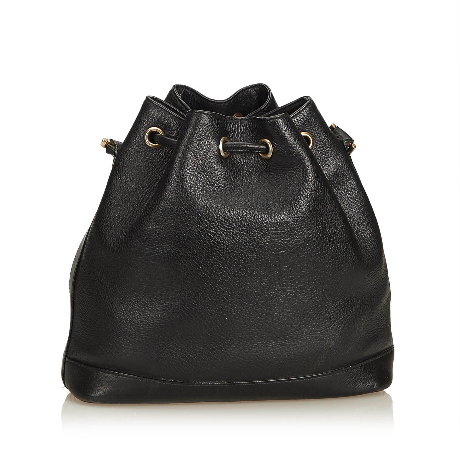 burberry bucket bag black