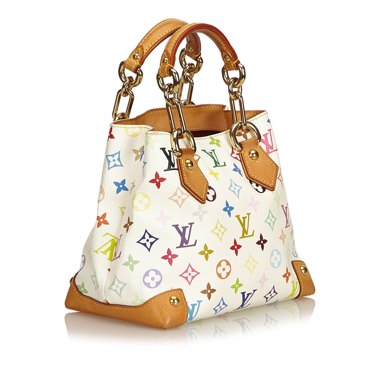 White Louis Vuitton Monogram Multicolore Audra Handbag