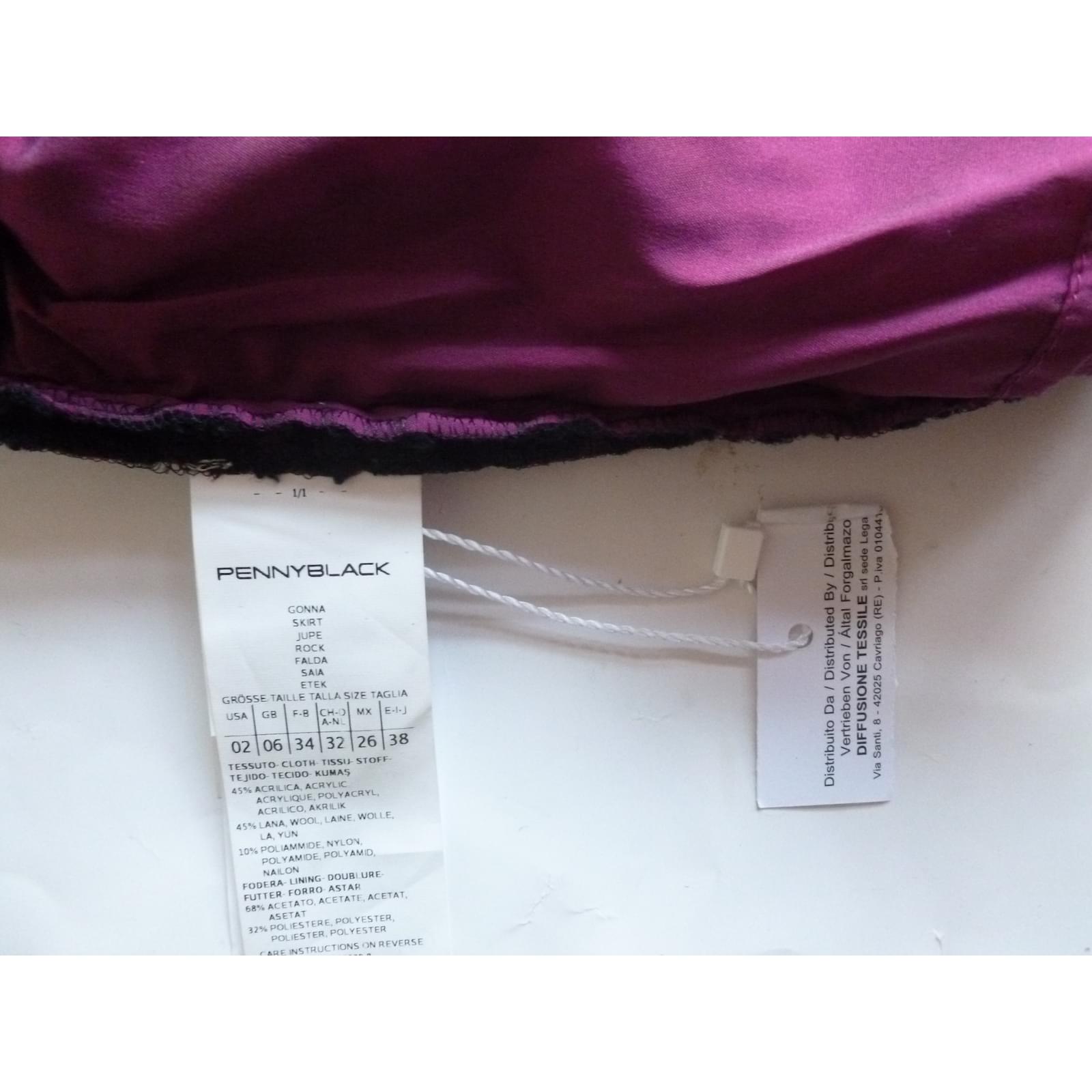 Pennyblack Minigonna in misto lana Blu scuro Acrilico