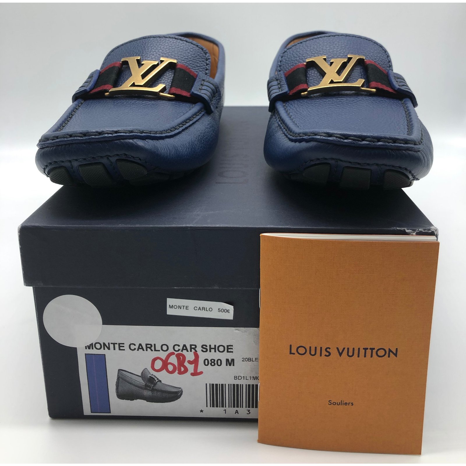Mocassins monte carlo en cuir Louis Vuitton Bleu taille 42 EU en Cuir -  34445700