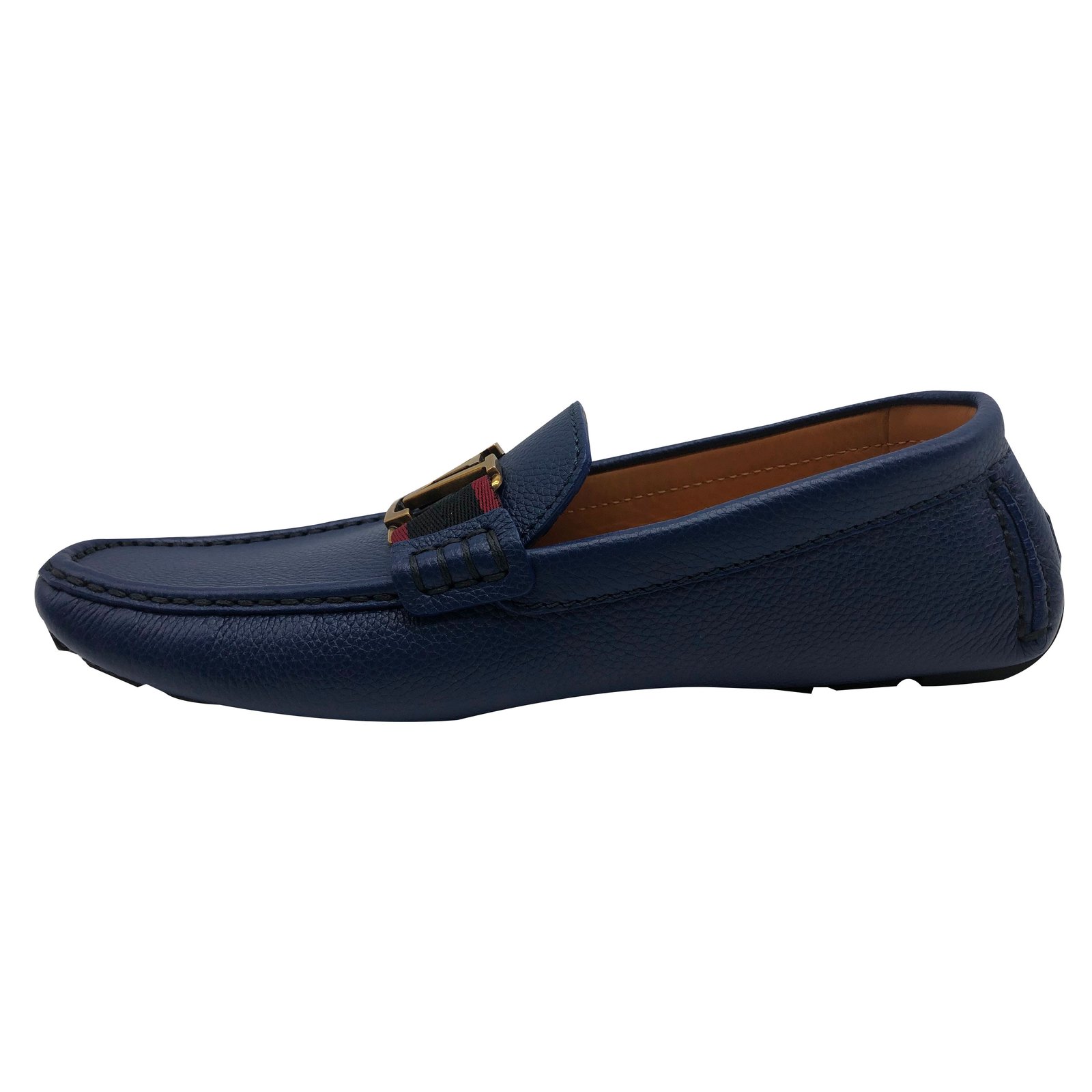 Louis Vuitton Mocasines Oxford de cuero mate azul oscuro para hombre Zapatos  con cordones 8 ref.1007212 - Joli Closet