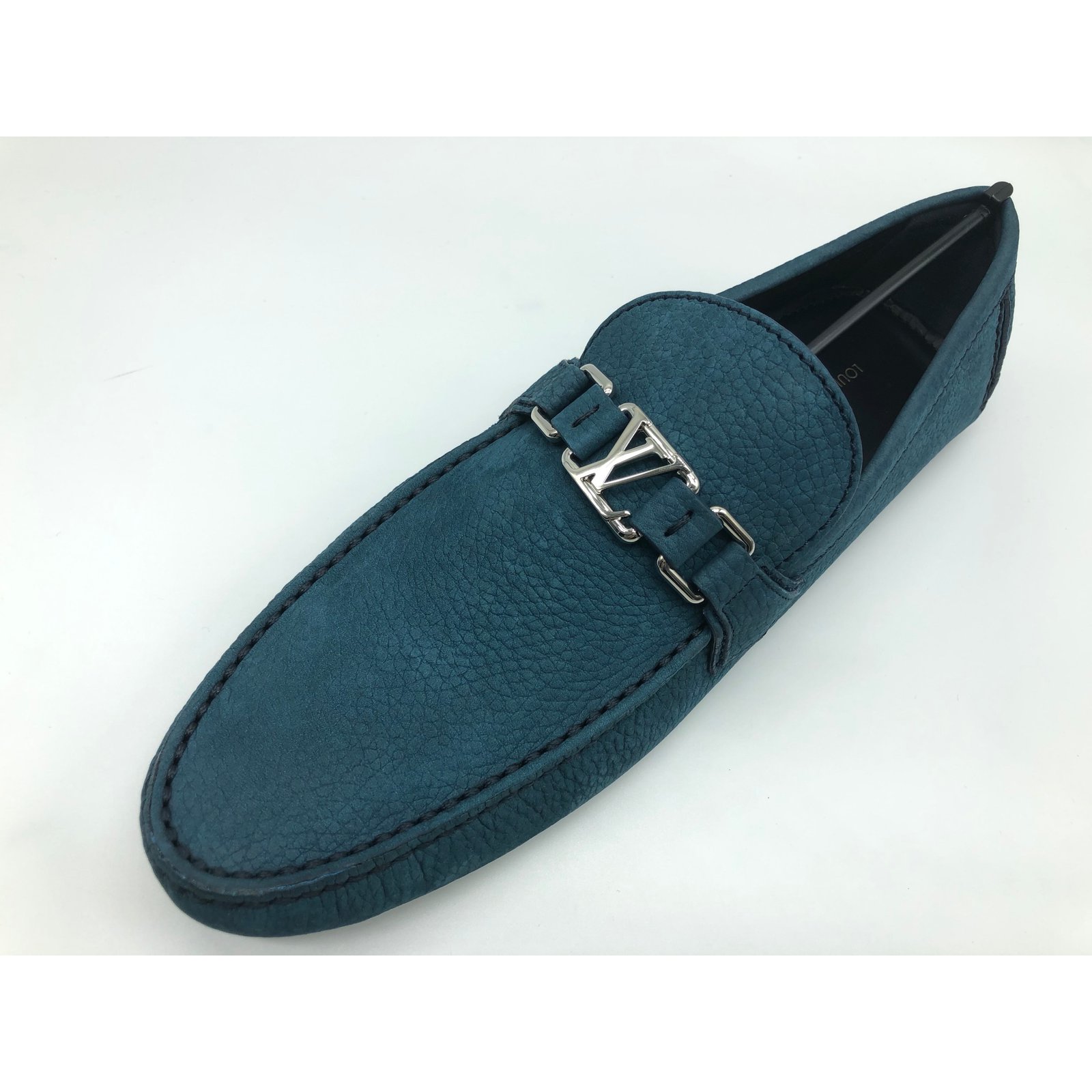 Sold at Auction: LOUIS VUITTON - HOCKENHEIM SUEDE MOCCASIN LOAFERS