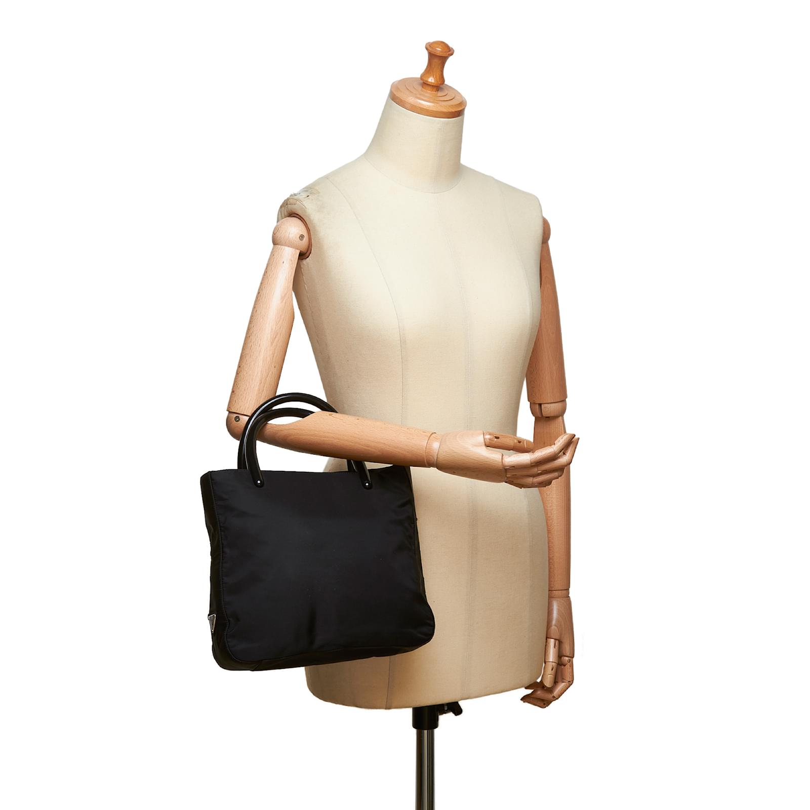 Prada Nylon Tote Bag Handbags Other Plastic Cloth Black Ref Prada Nylon Tote Bag Handbags Other Plastic Cloth Black Ref 90707 Joli Closet