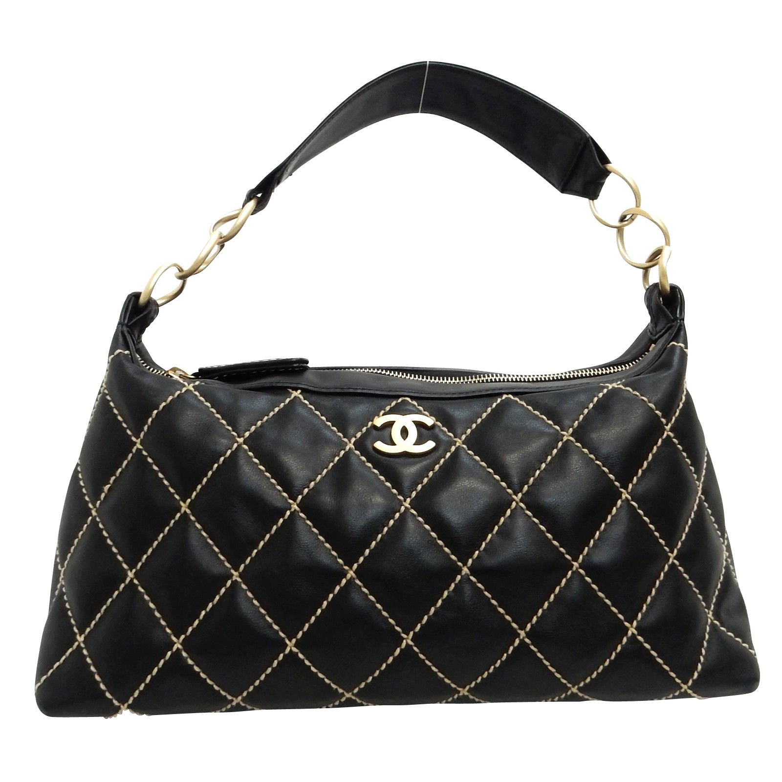 Buy Chanel Wild Stitch Black Hobo Bag | Exclusive Sale | REDELUXE Luxury Pre-owned Handbags