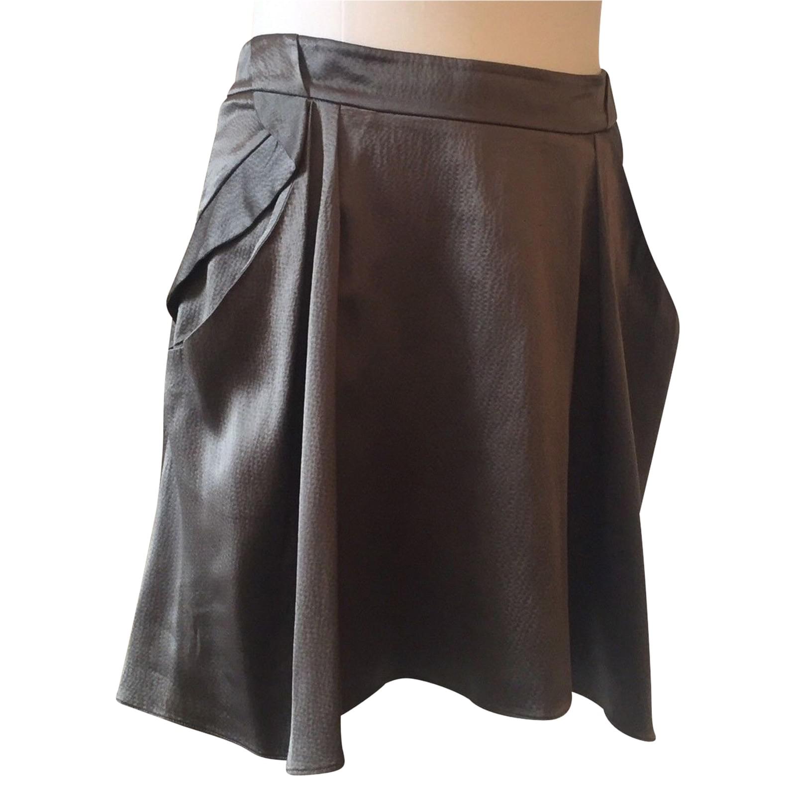 Jupe Vanessa Bruno Grise Taille 38 FR - 98% Laine, Neuve Avec étiquettes