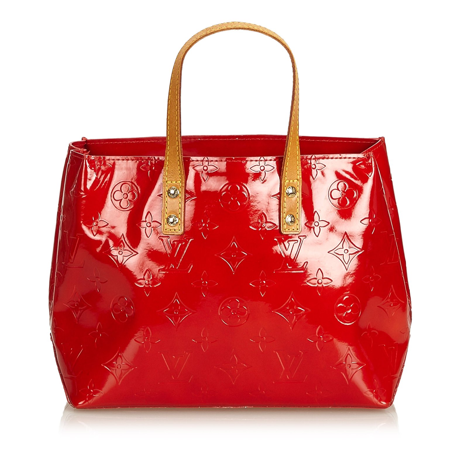 Louis Vuitton Monogram Vernis Reade PM M91990 Red Leather Patent leather  ref.852032 - Joli Closet