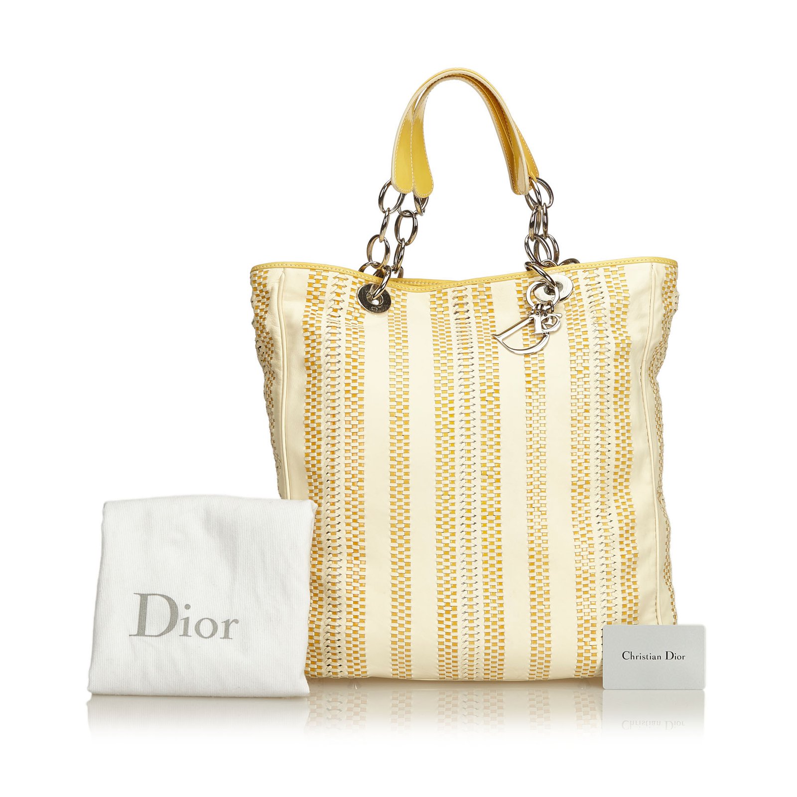 christian dior woven bag