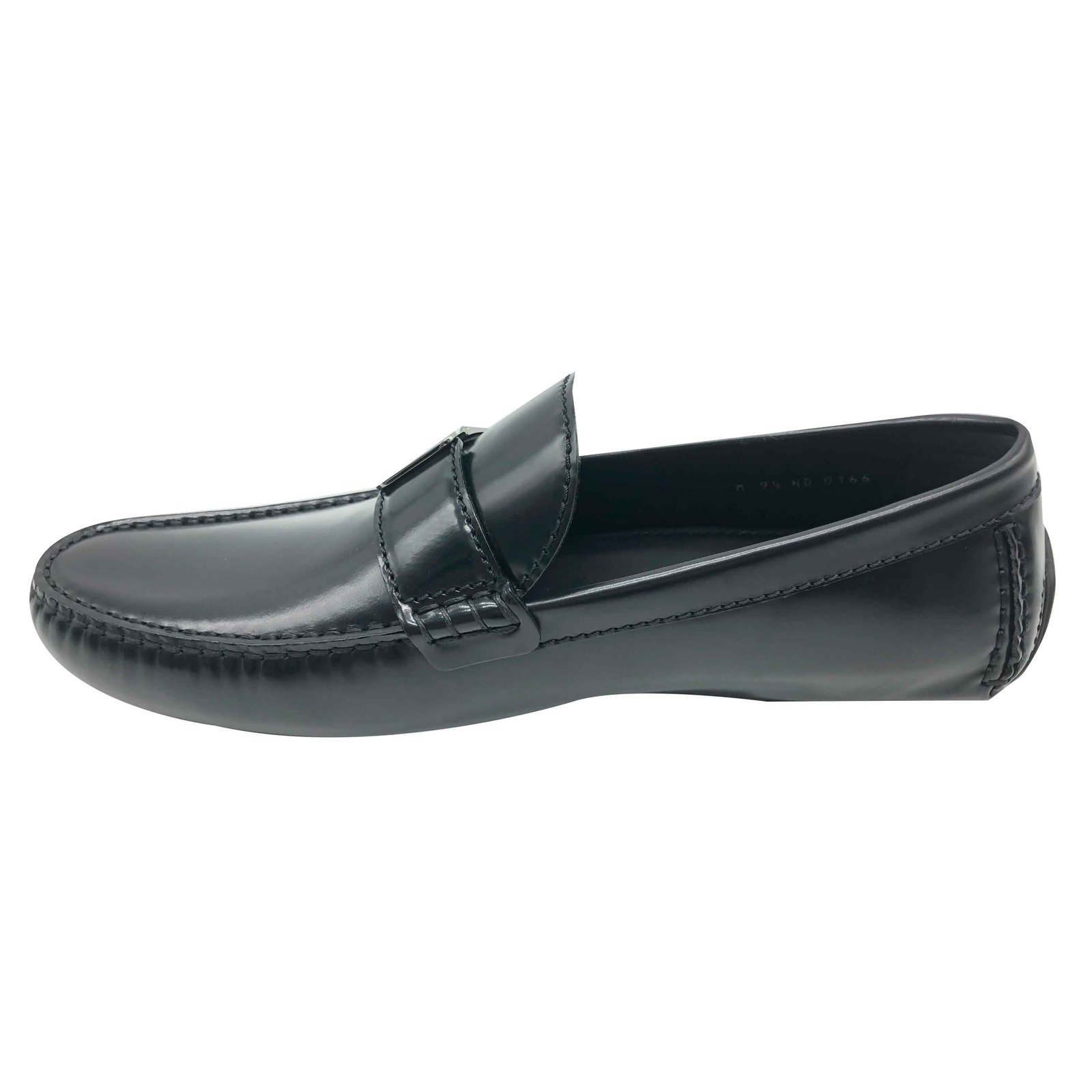 Louis Vuitton Men's Black Leather Racetrack Car Shoe Loafer