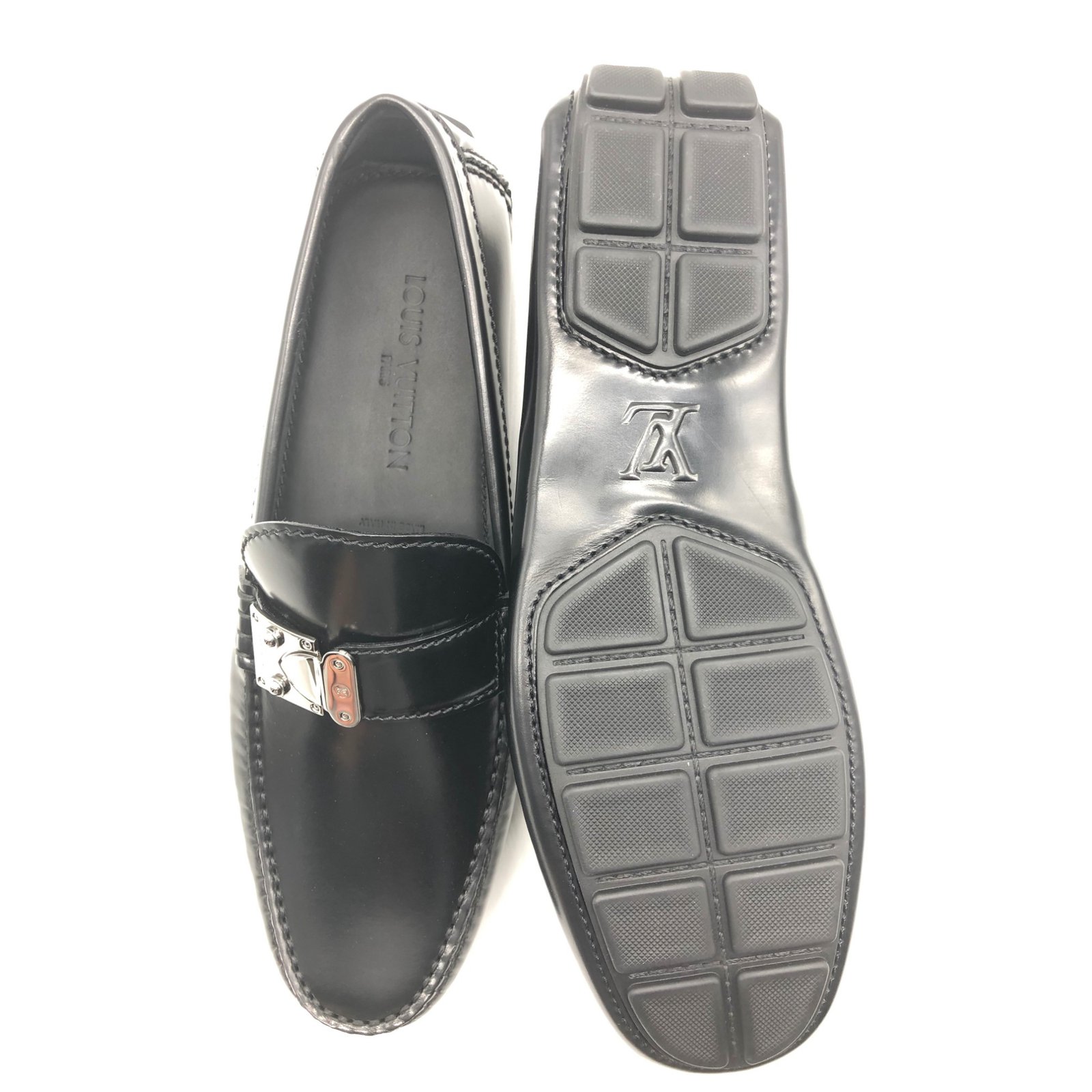 Louis Vuitton loafers Black Leather ref.92111 - Joli Closet