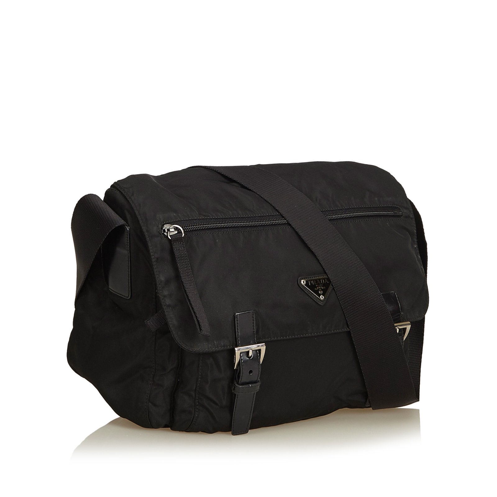 Black Nylon Prada Messenger Bag ref.993542 - Joli Closet
