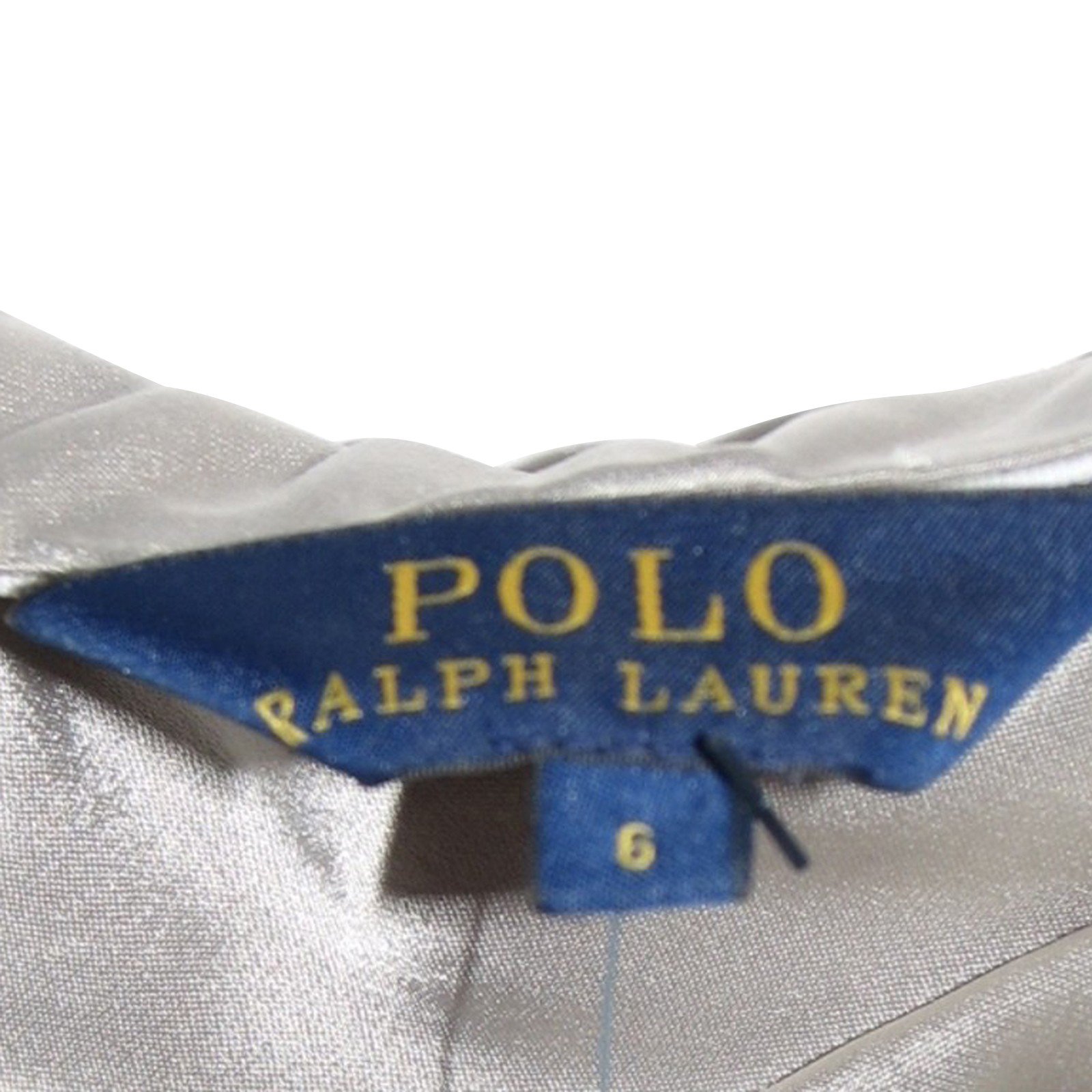 Polo Ralph Lauren satin skirt Silvery ref.92331 - Joli Closet