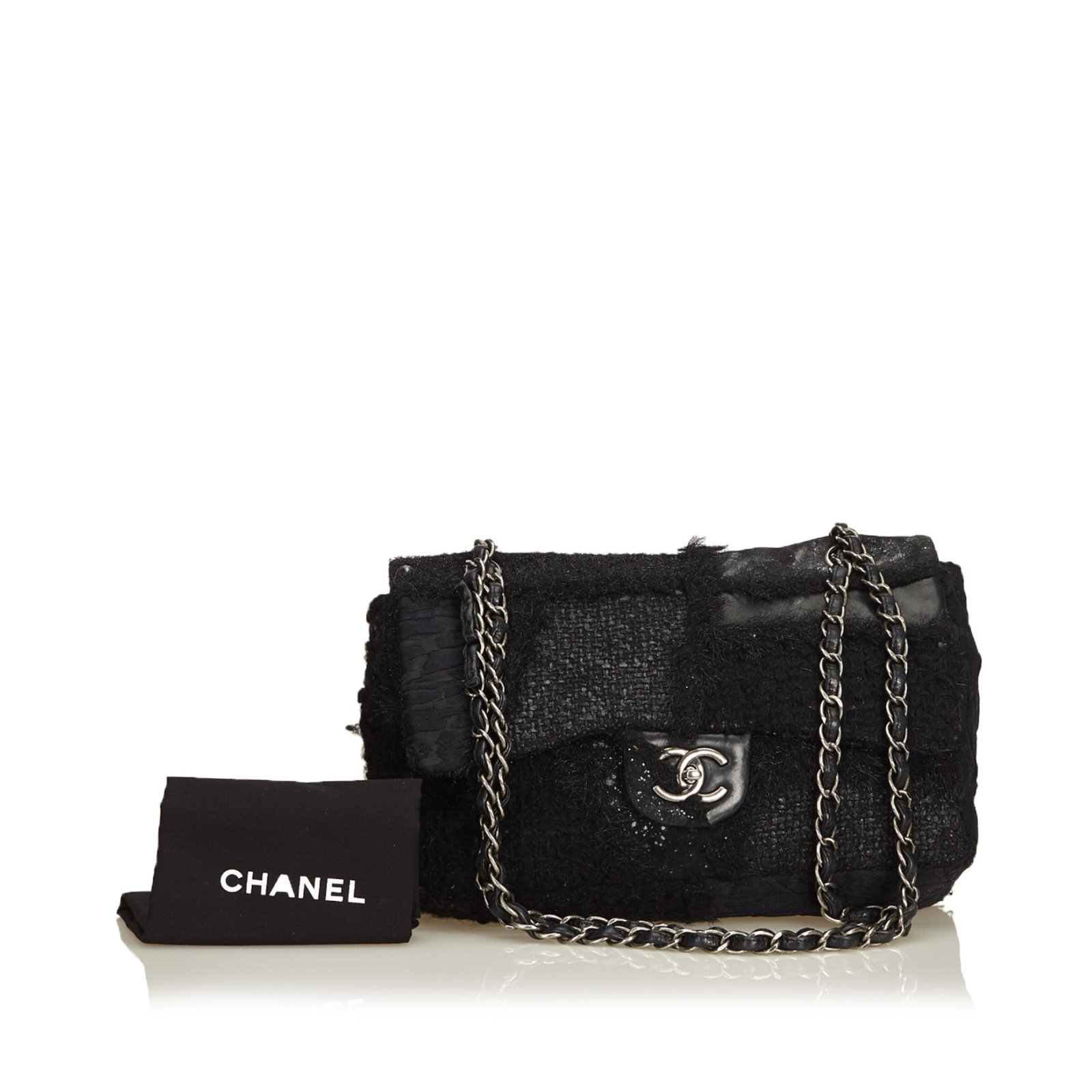 Chanel patchwork discount jumbo flap bag