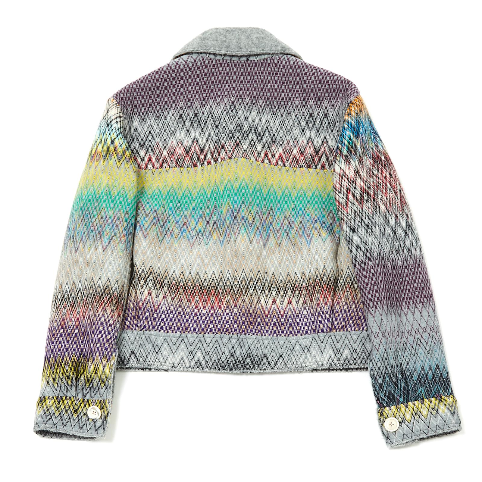 Veste Femme LA Express Multicolore En Laine Tricotée - Taille Unique - NEUVE