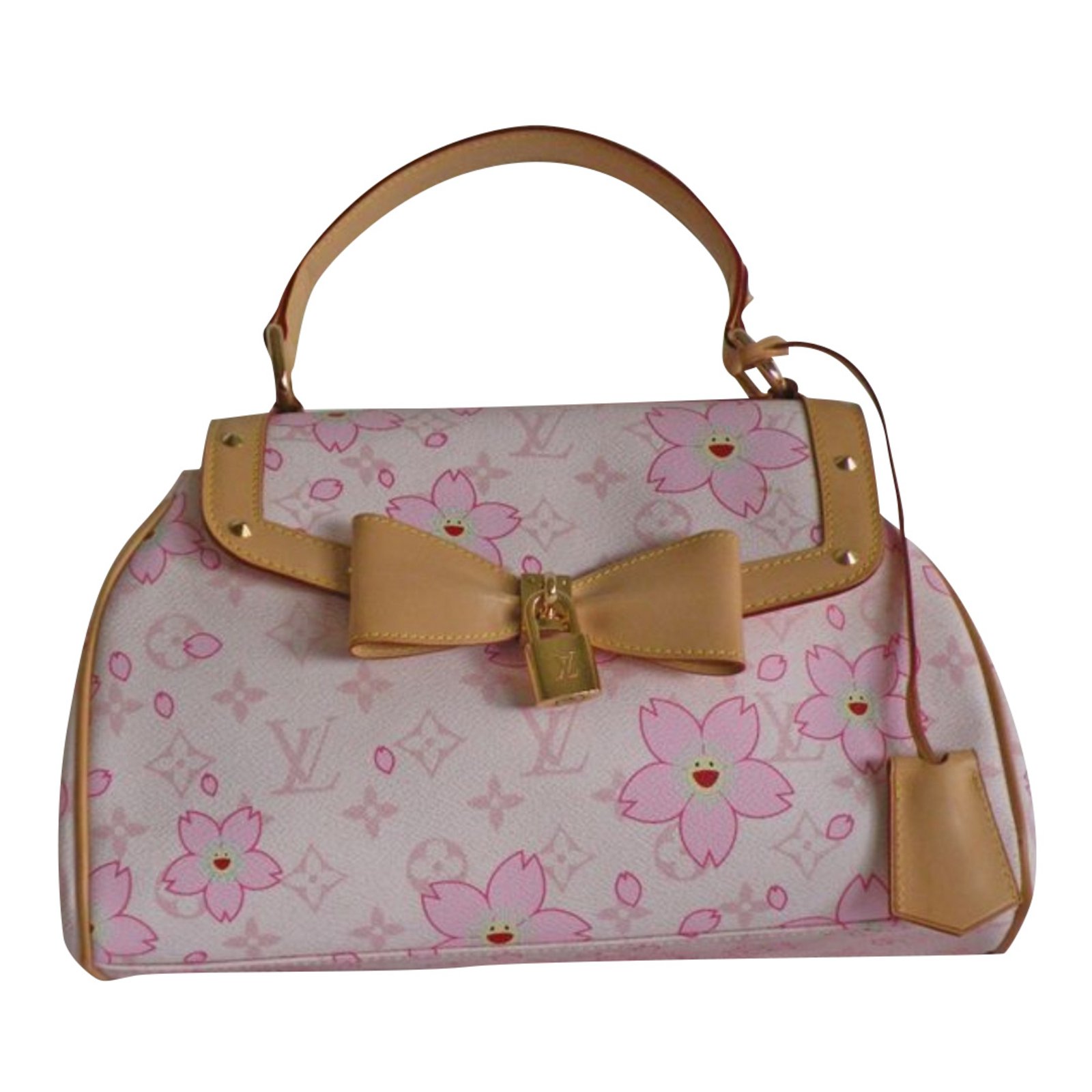 Louis Vuitton Retro CHerry Blossom Takashi Murakami Handbags Leather