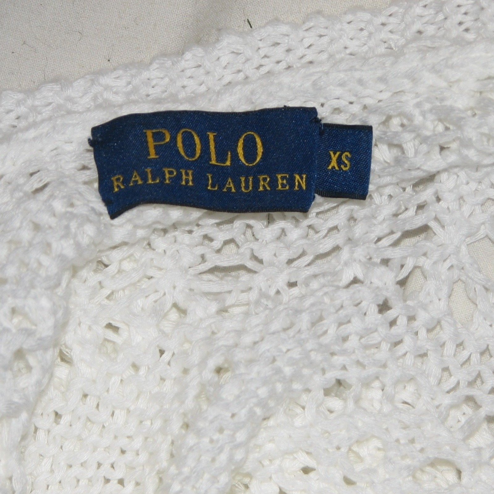 ralph lauren white lace top