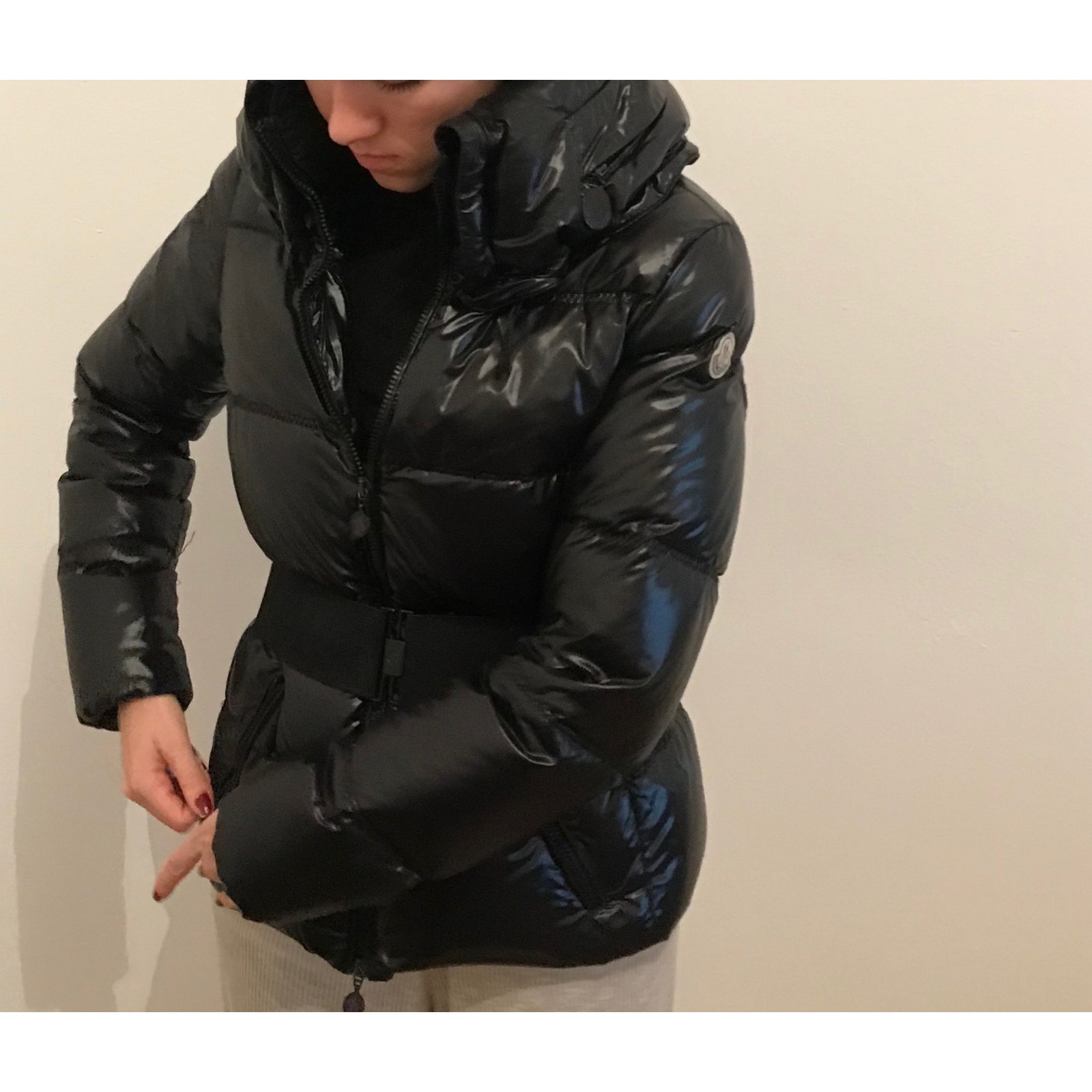 Moncler ALISO Coats, Outerwear Polyamide Black ref.93002 - Joli Closet