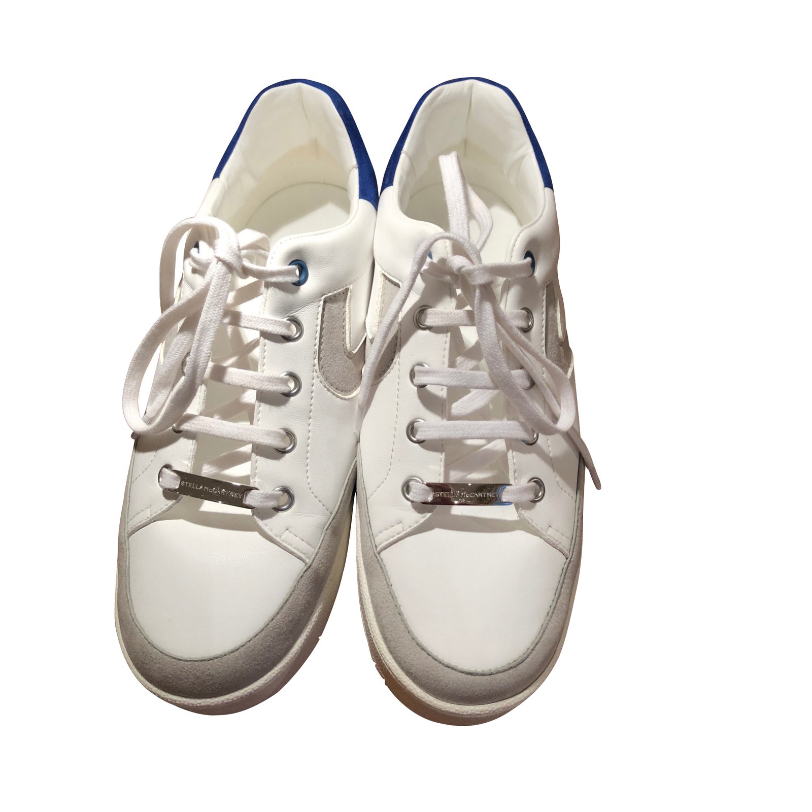 Stella Mc Cartney Sneakers White Leather ref.93605 - Joli Closet