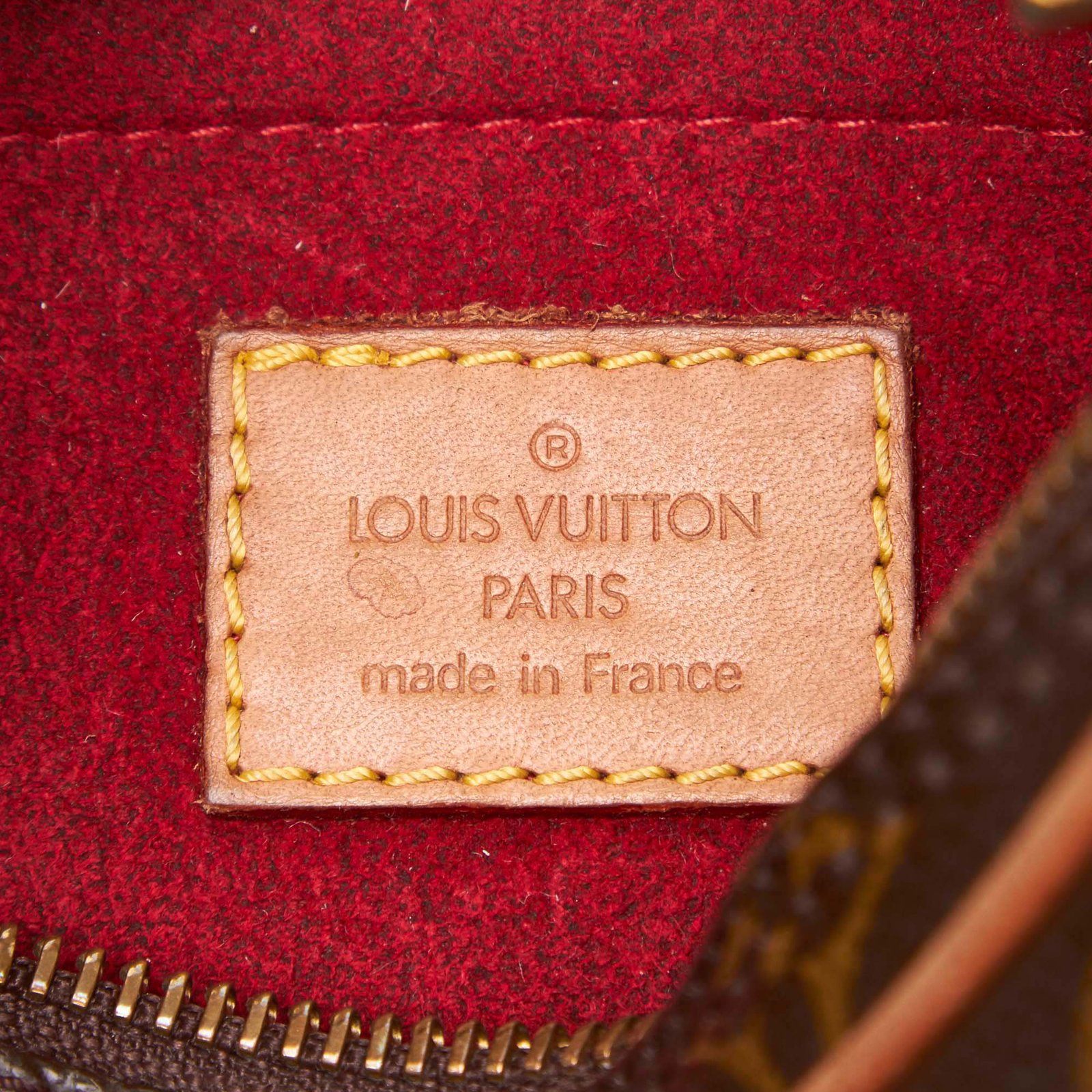 Louis Vuitton Monogram Croissant MM Brown Leather Cloth ref.94709 - Joli  Closet