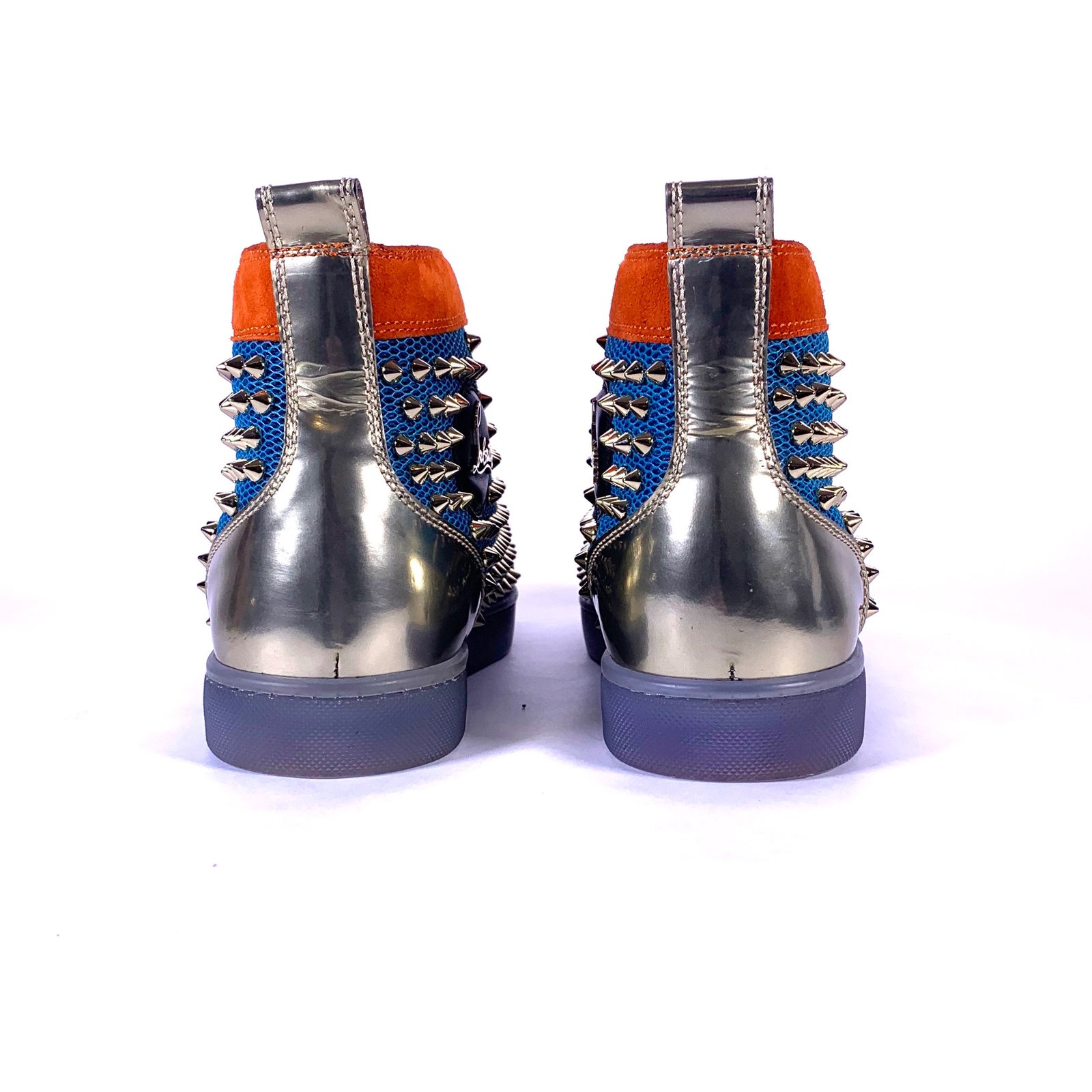 light blue louboutin sneakers