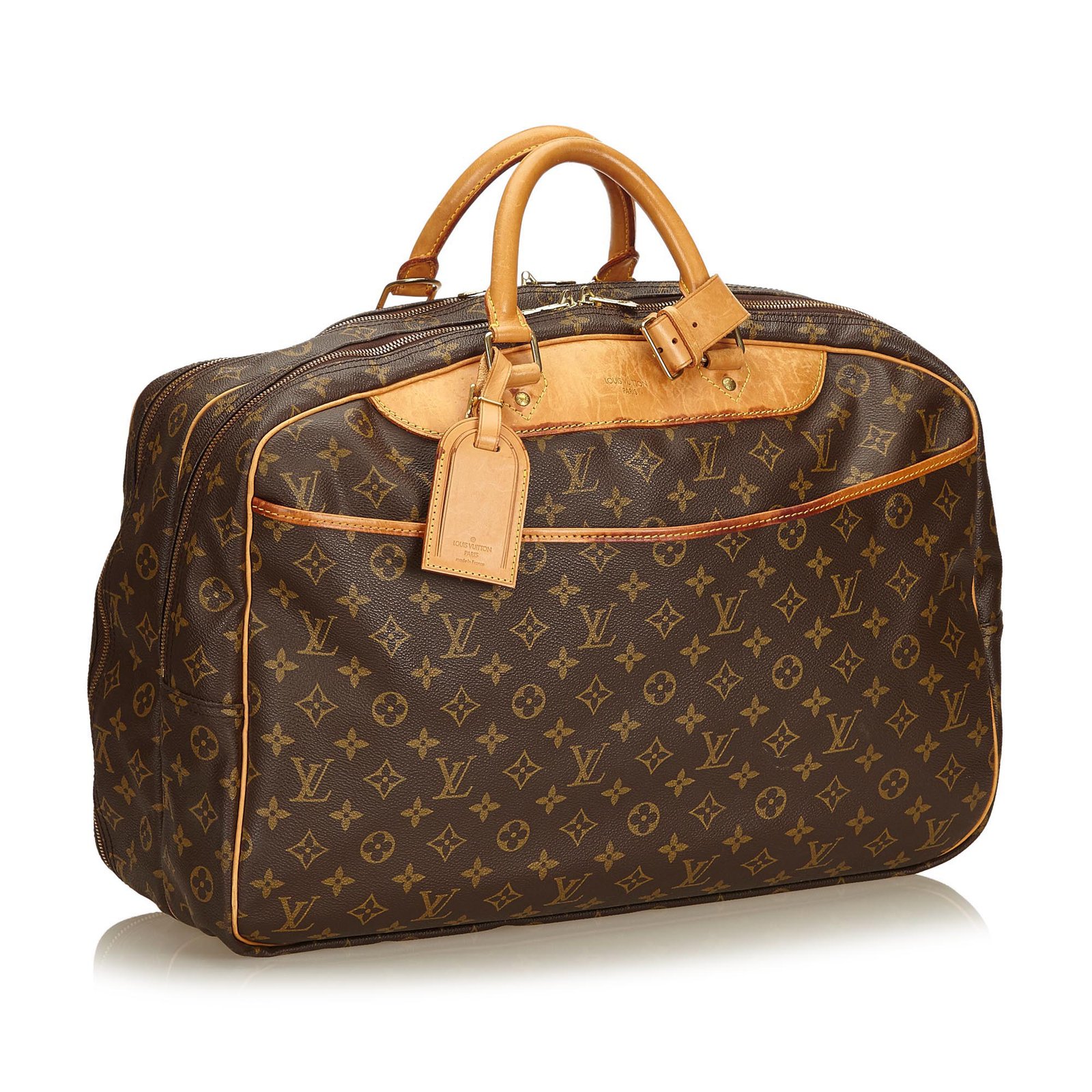 Louis Vuitton Monogram Alize 24 Hours Brown Leather Cloth ref.98426 - Joli  Closet