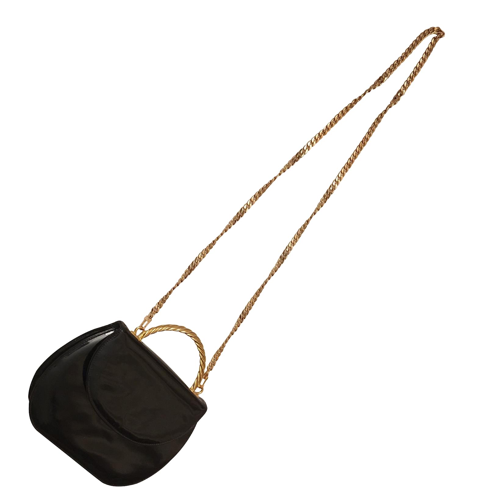 Bally Evening bag / pouch Black Patent leather ref.98471 Joli Closet