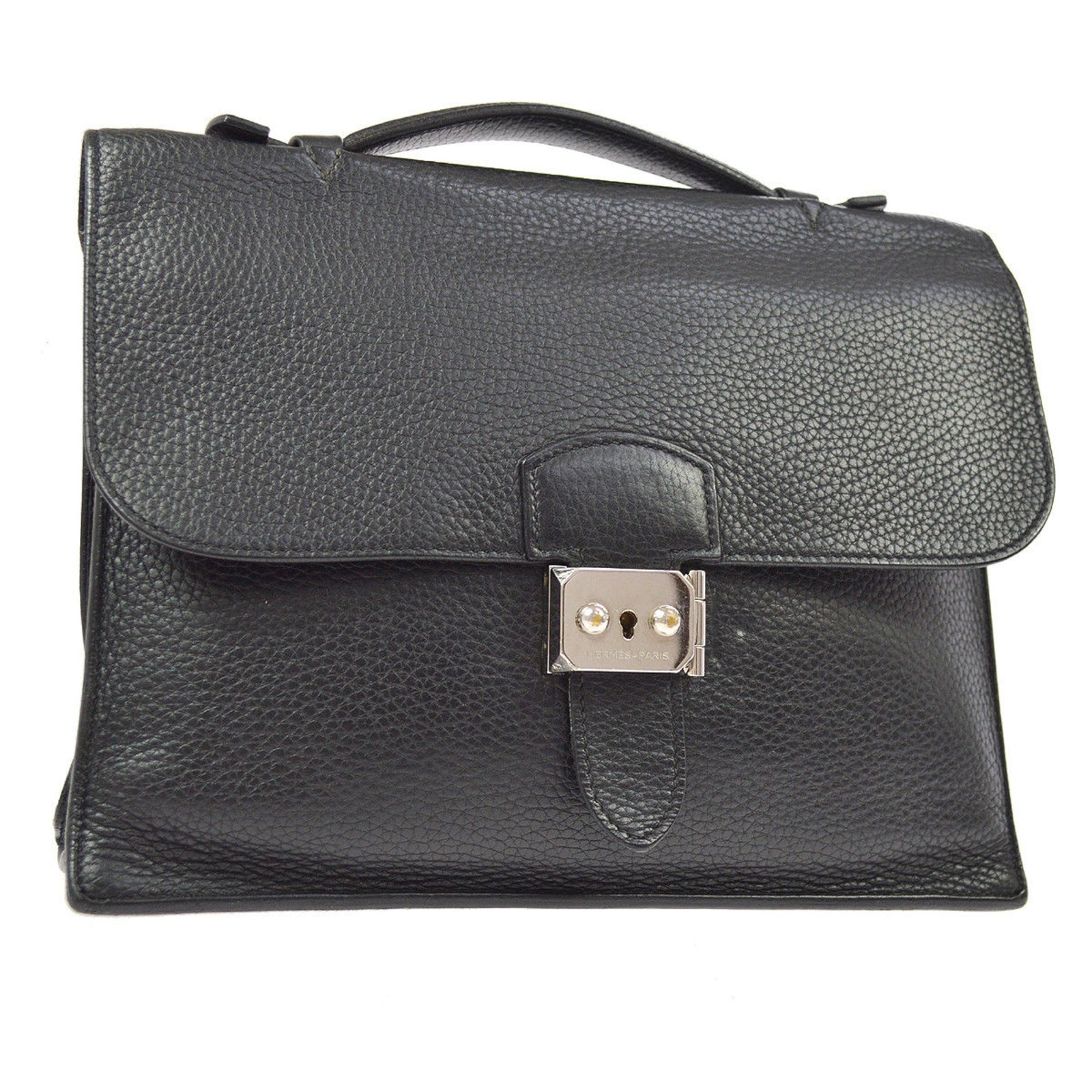 Hermès Bag A Depeche 27 Black ref.98482 - Joli Closet