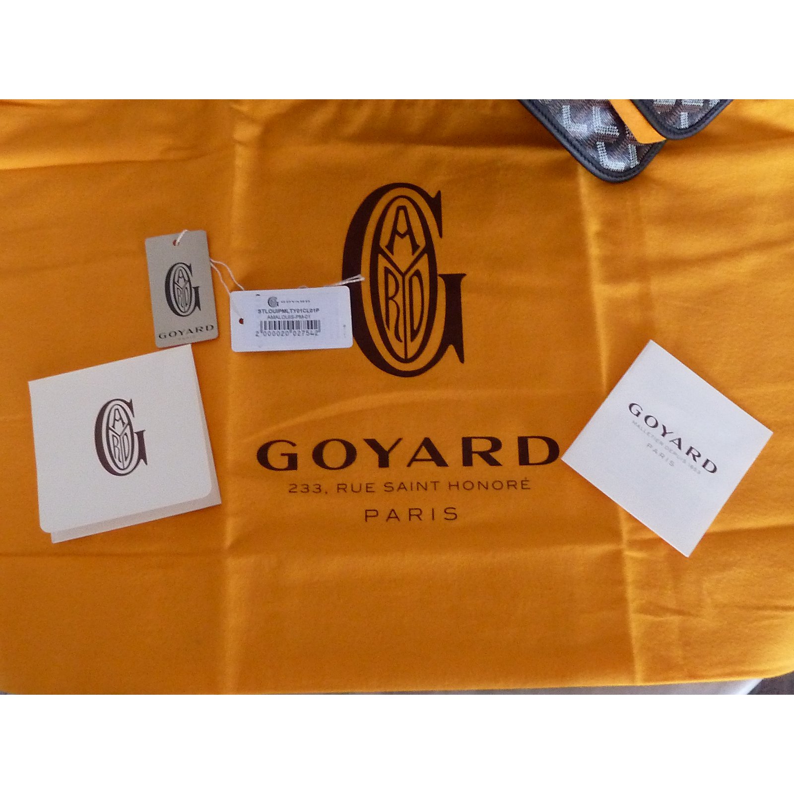 Goyard Bag 24 h cruise Black Light brown Cloth ref.131187 - Joli Closet