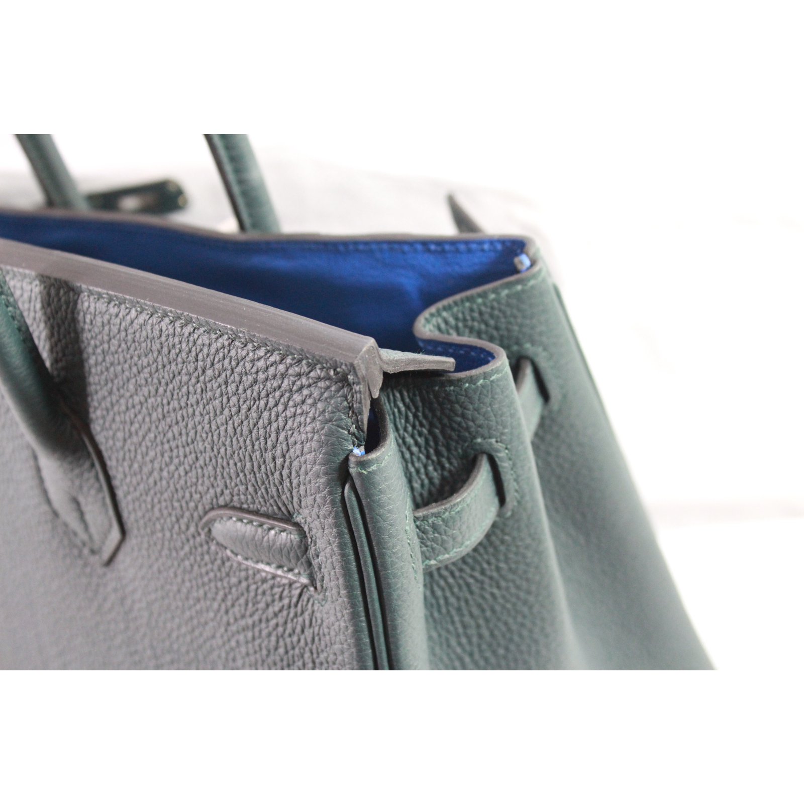 Hermès - Authenticated Birkin 25 Handbag - Leather Green Plain for Women, Never Worn