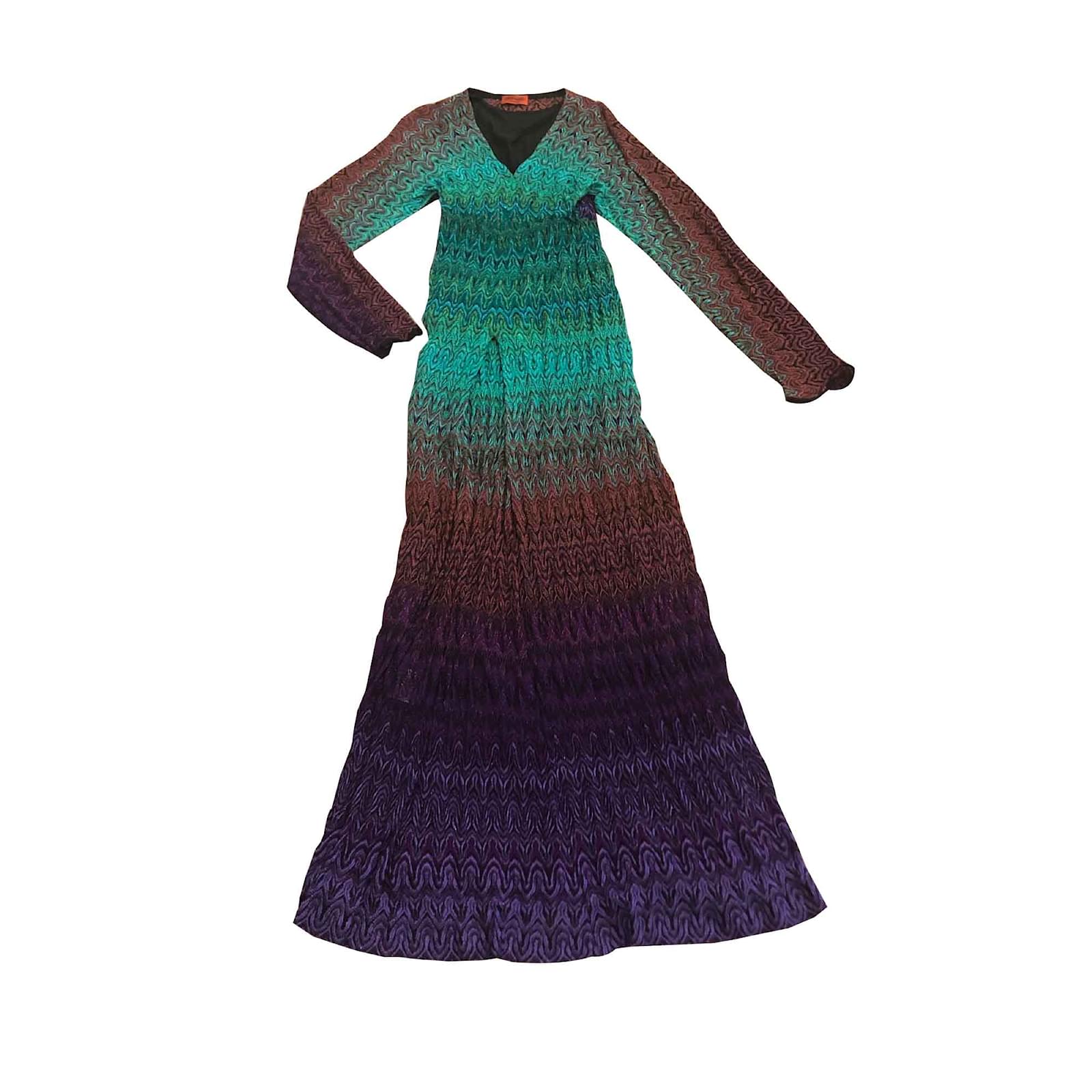 Missoni Robe longue longue Rayon Multicolore ref.101161 Joli Closet
