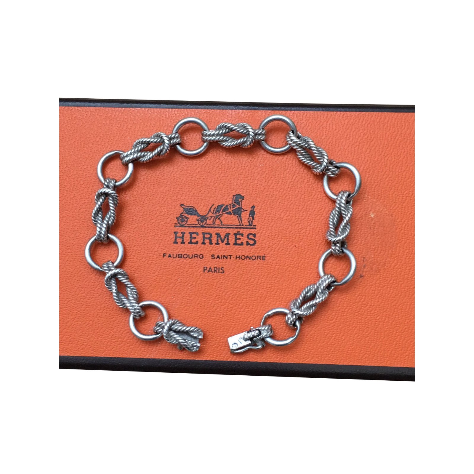 Hermès Bracelets Silvery Silver ref.101375 - Joli Closet