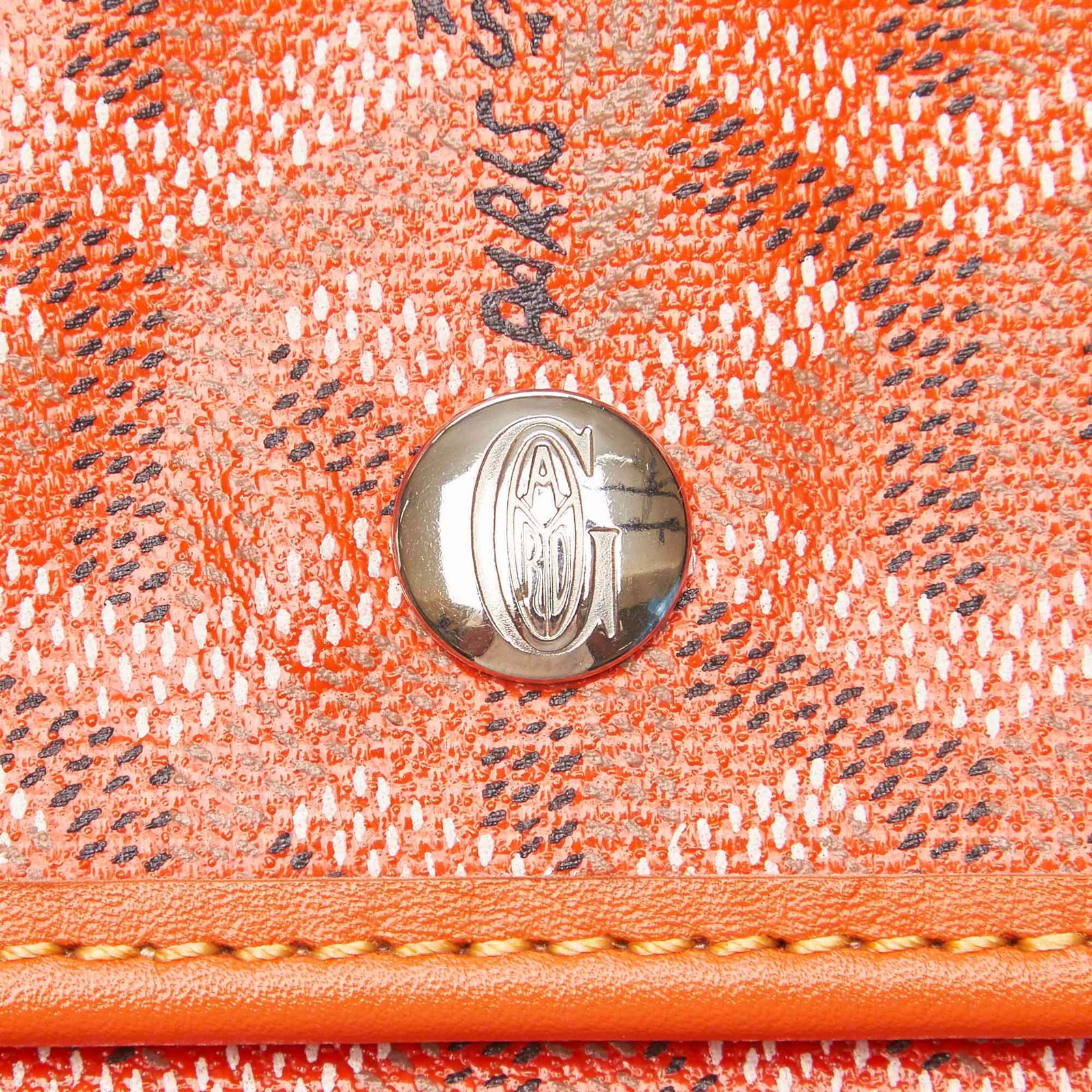 Goyard Saint Louis PM Multiple colors Orange Leather Cloth Cloth ref.101933  - Joli Closet