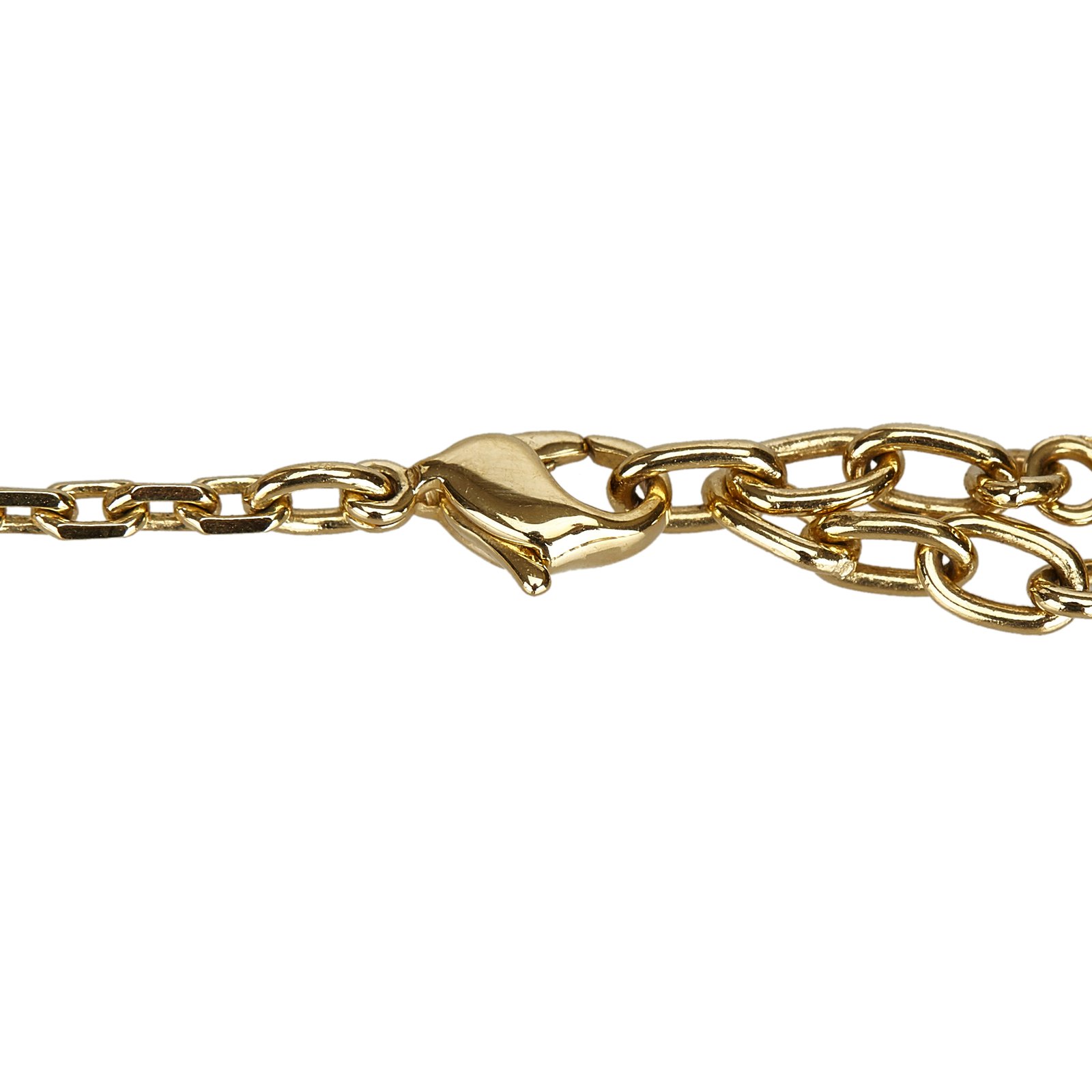 Louis Vuitton Gold Multicolor Crystal Gamble Cube Necklace Metal ref.766276  - Joli Closet