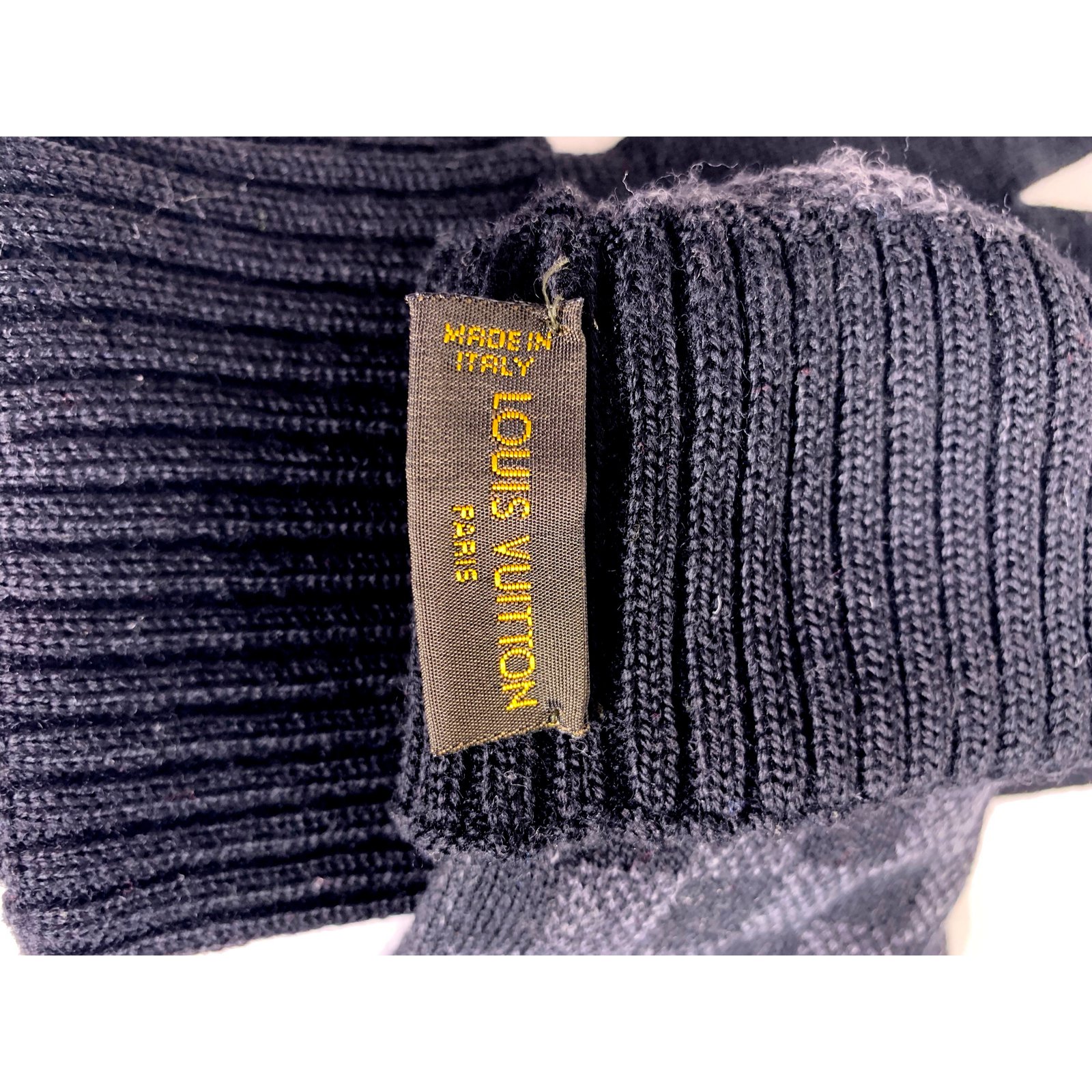 Bonnet Louis Vuitton Noir taille S en Laine - 1102578