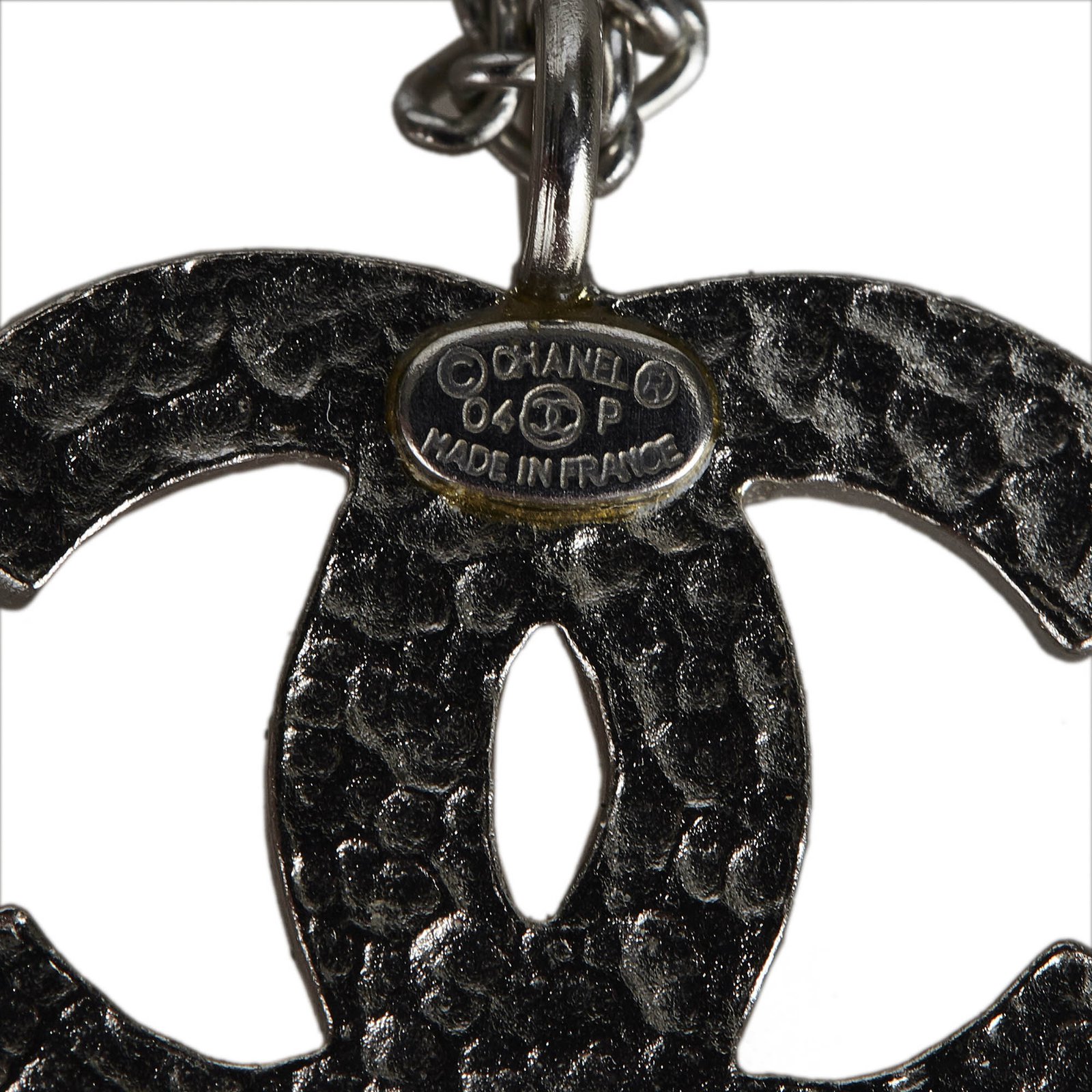 Chanel Silver CC Coco Key Chain