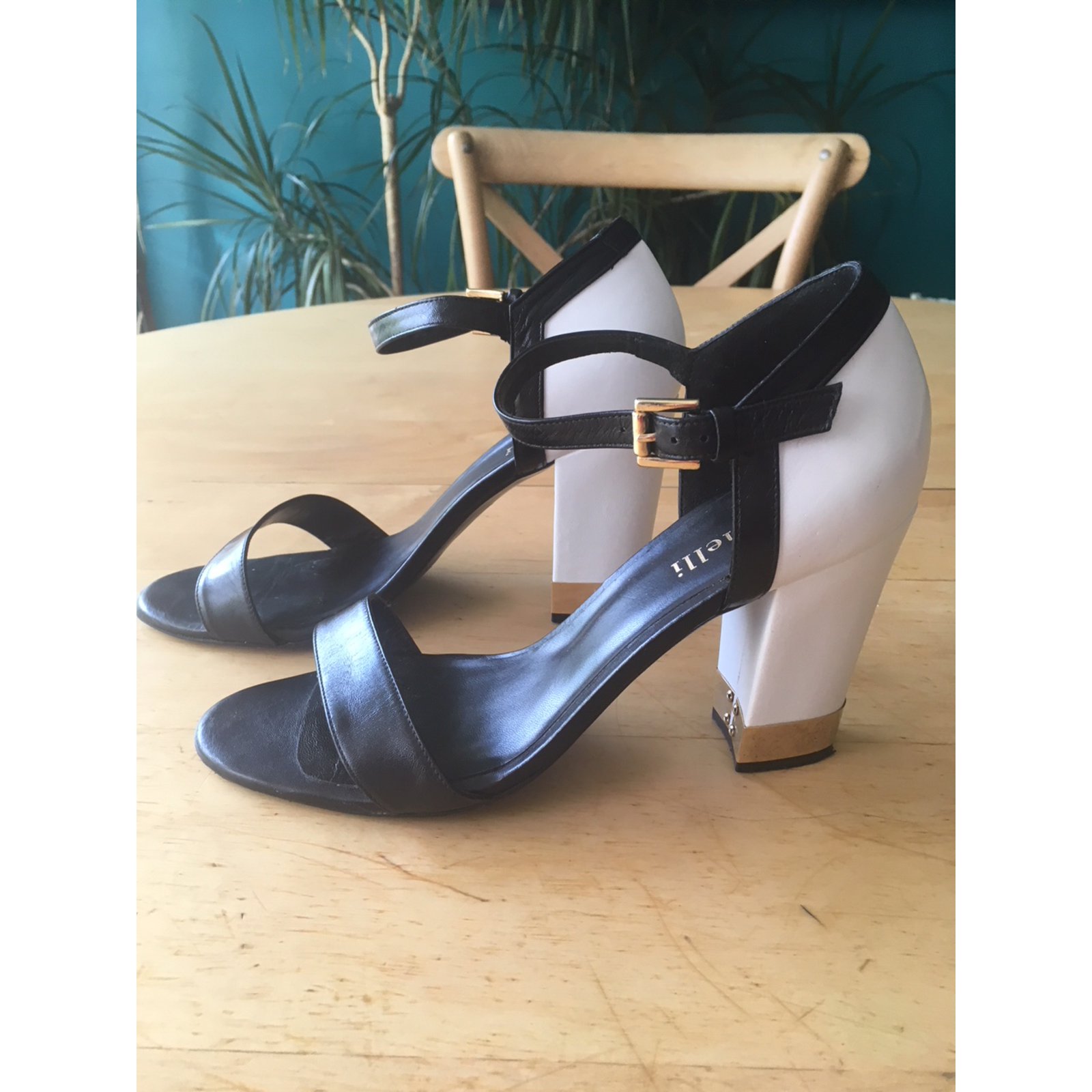 minelli sandales jaunes