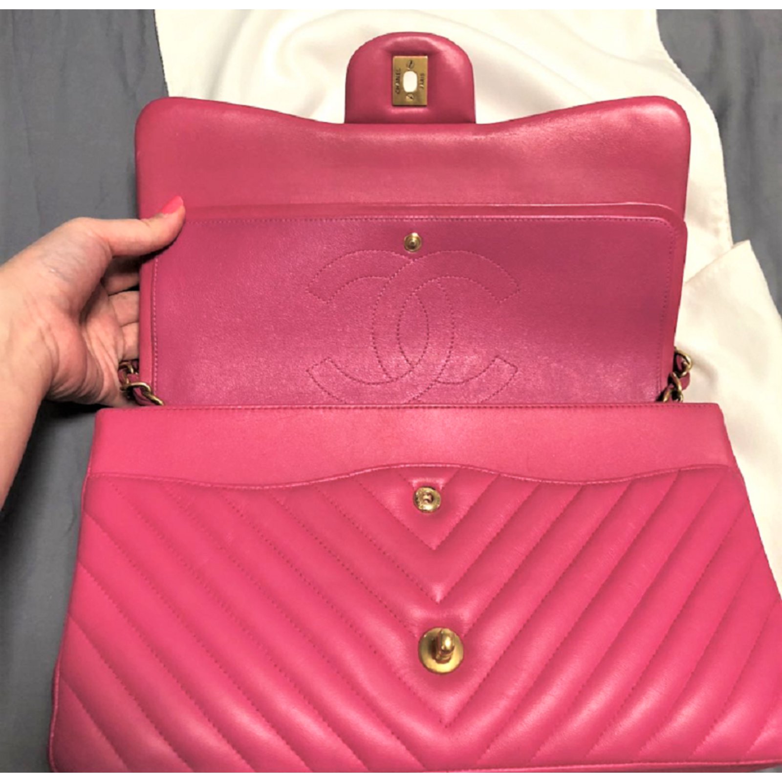 C&C Sweden Women's Paparazzi Pink Patent Leather Nursing Clogs