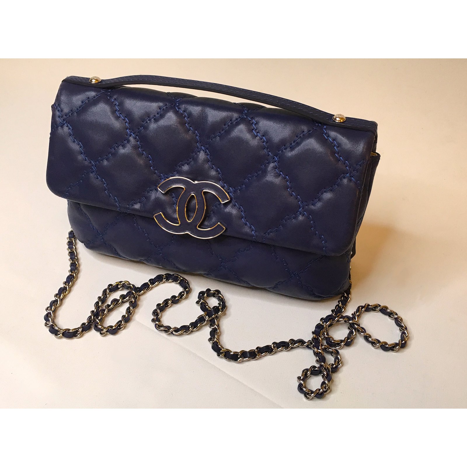 Chanel Hamptons CC Mini Flap Bag - Black Clutches, Handbags