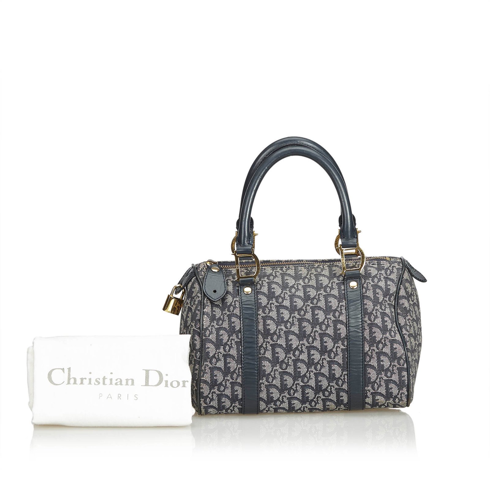 Dior Oblique Canvas Boston Bag Handbags 