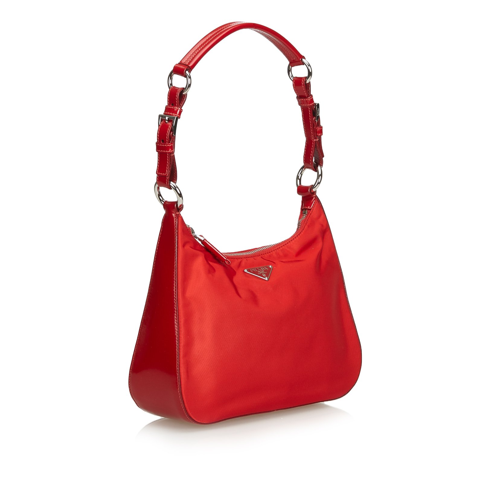 Red Prada Nylon Crossbody Bag ref.993512 - Joli Closet