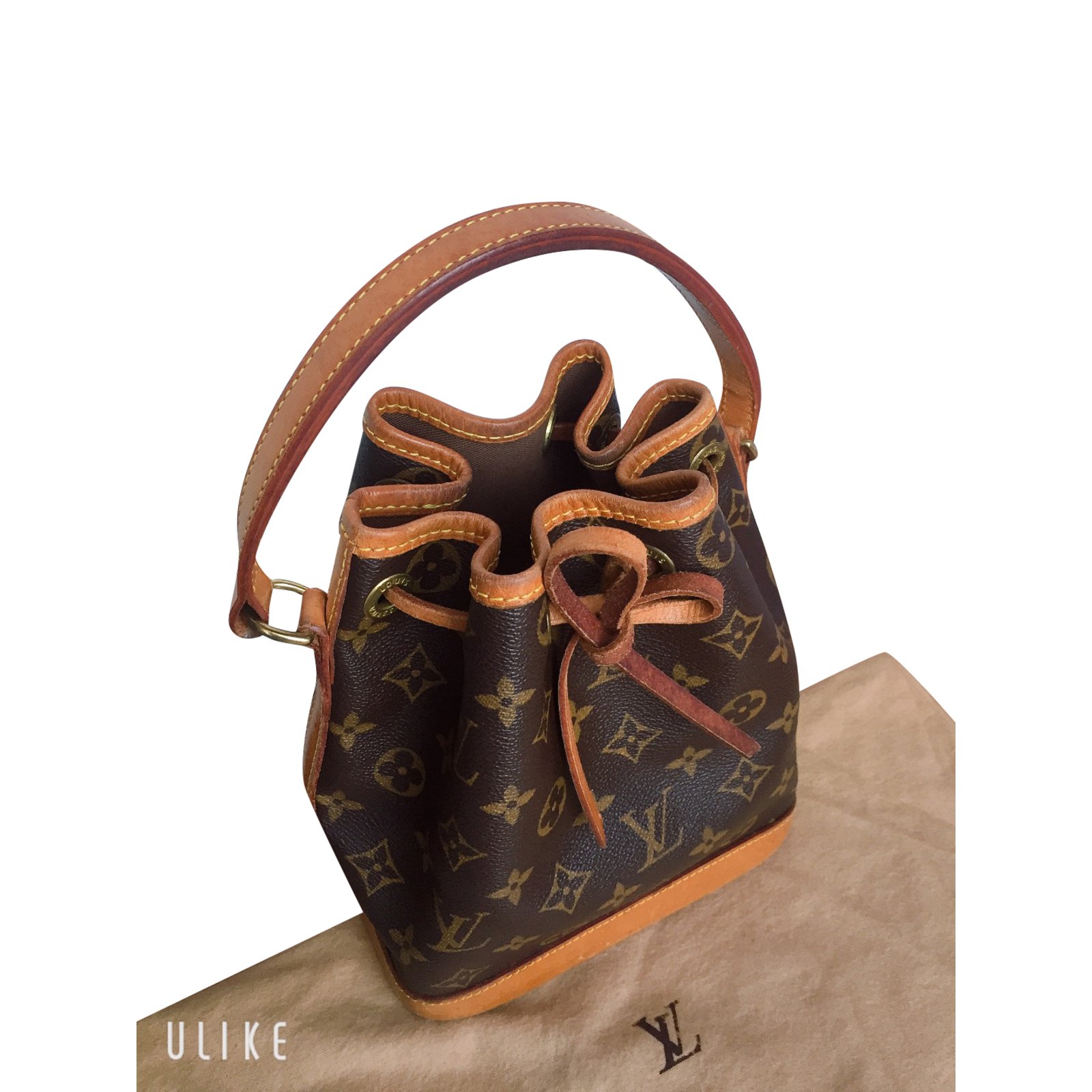 Louis Vuitton Noe Mini Brown Cloth ref.103221 - Joli Closet