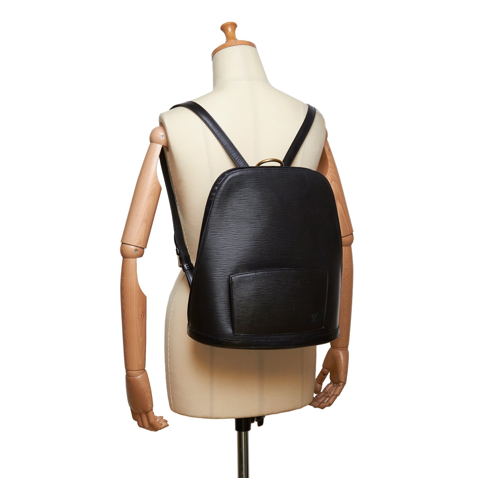 Louis Vuitton Black Epi Leather Gobelin Backpack