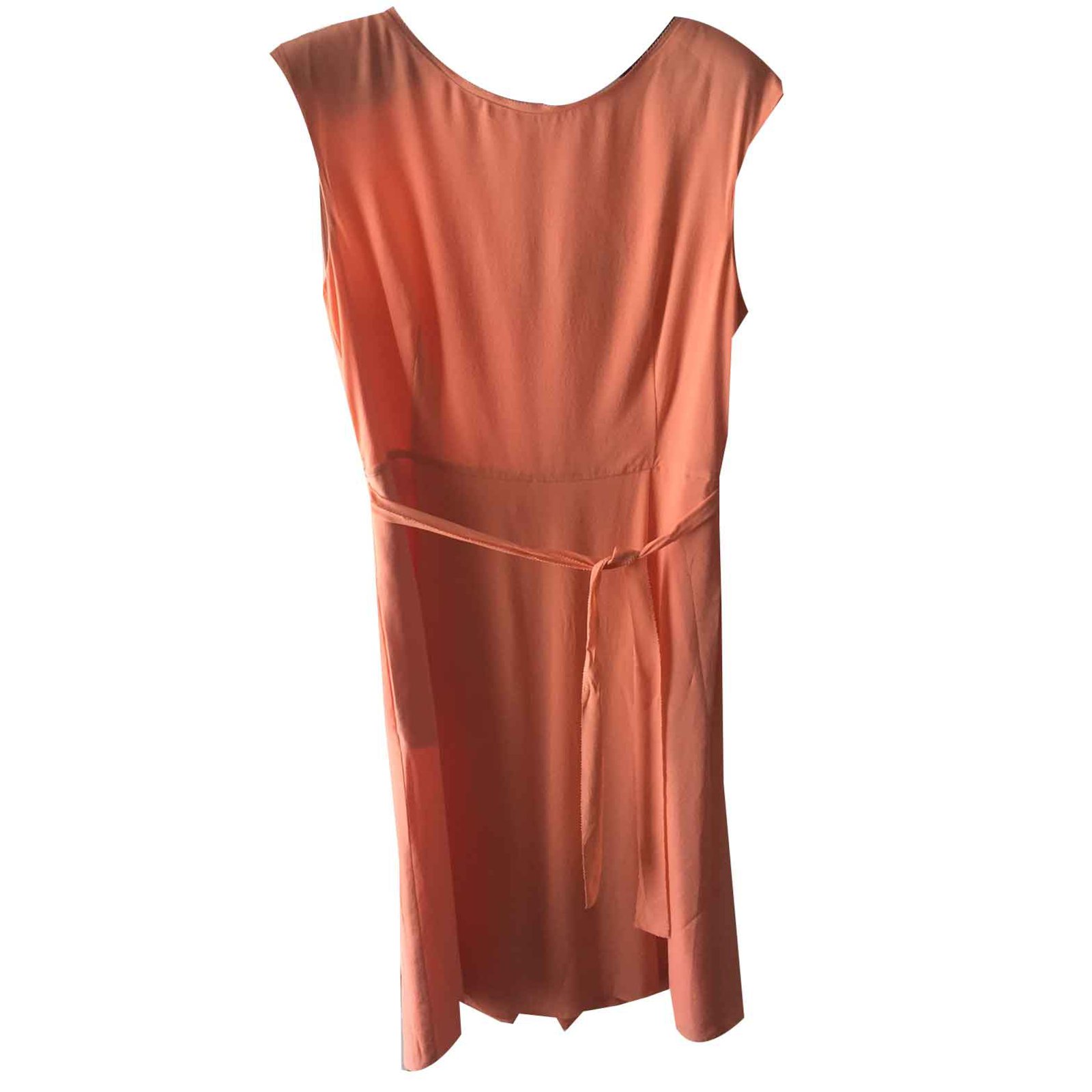 Weekend Max Mara Dresses Orange Silk ref.103819 - Joli Closet