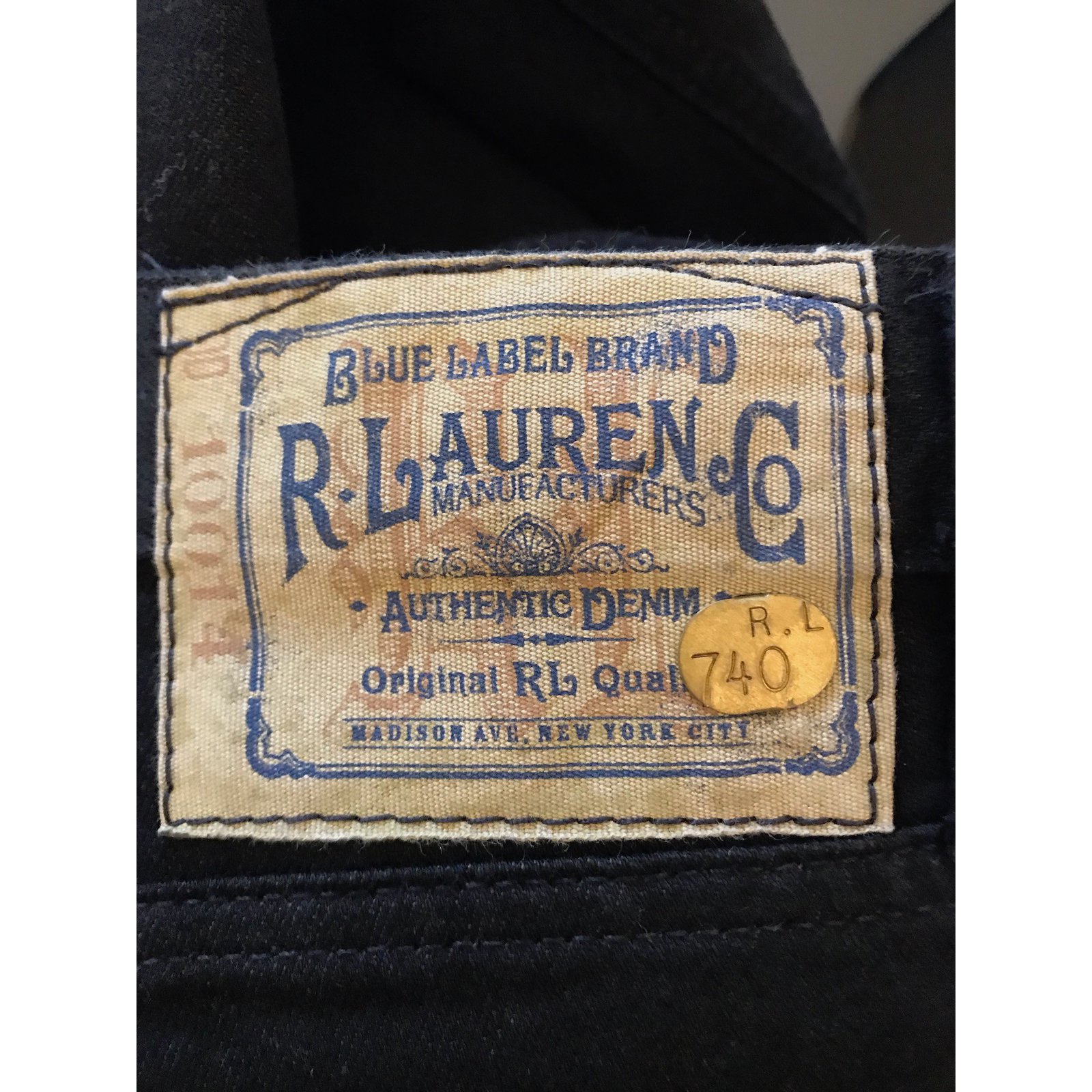 Ralph Lauren Blue Label Jeans Black Cotton Elastane  - Joli Closet