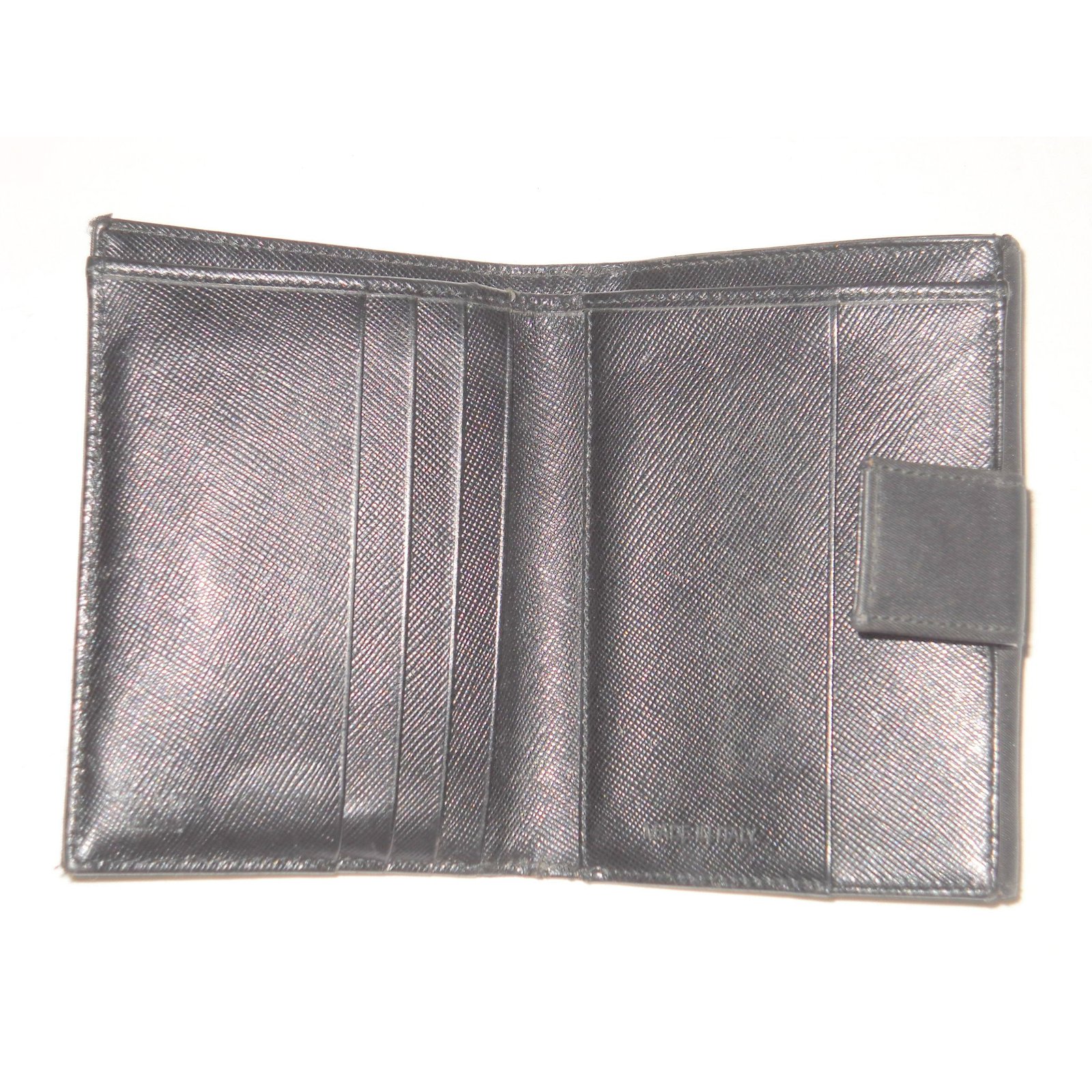 PRADA vintage wallet Black Leather Cloth ref.104178 - Joli Closet